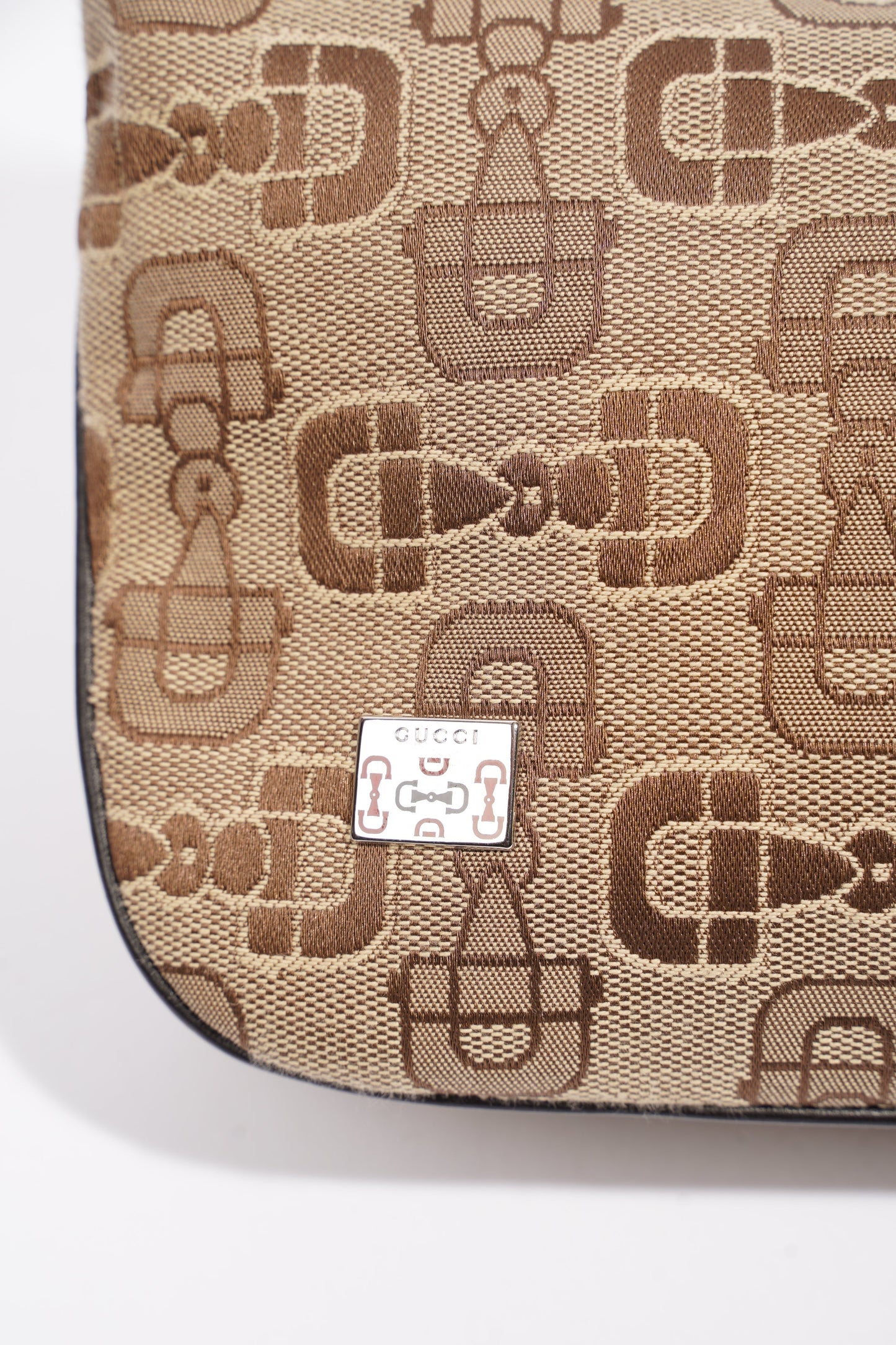 Gucci Horsebit Canvas Brown Canvas Small