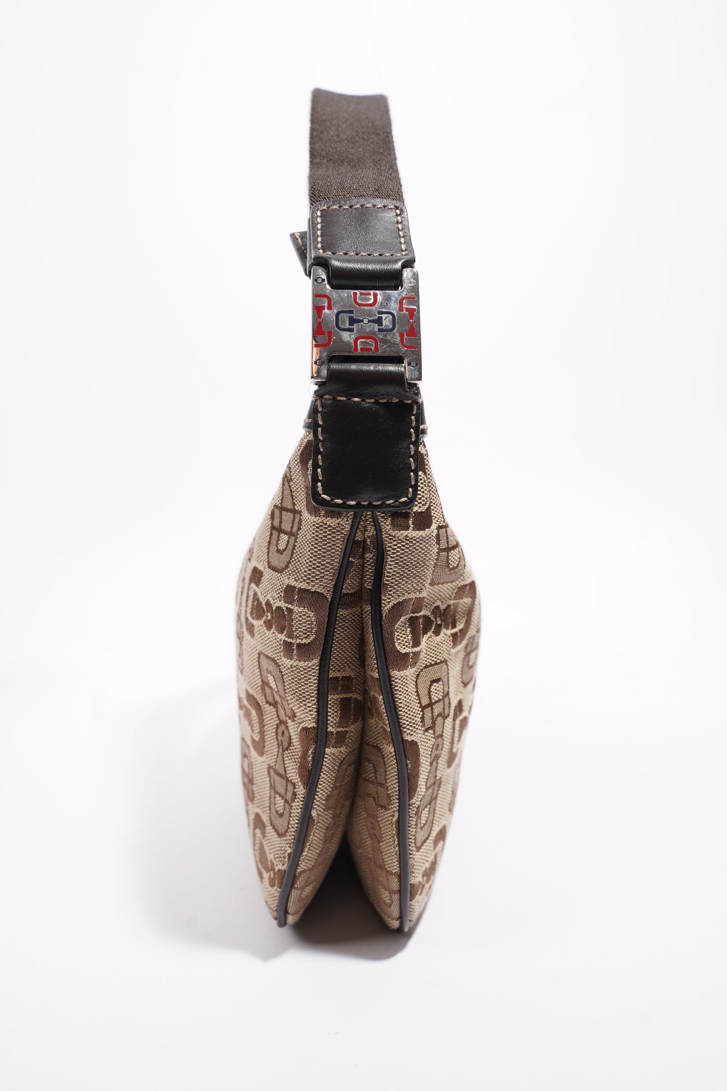 Gucci Horsebit Canvas Brown Canvas Small
