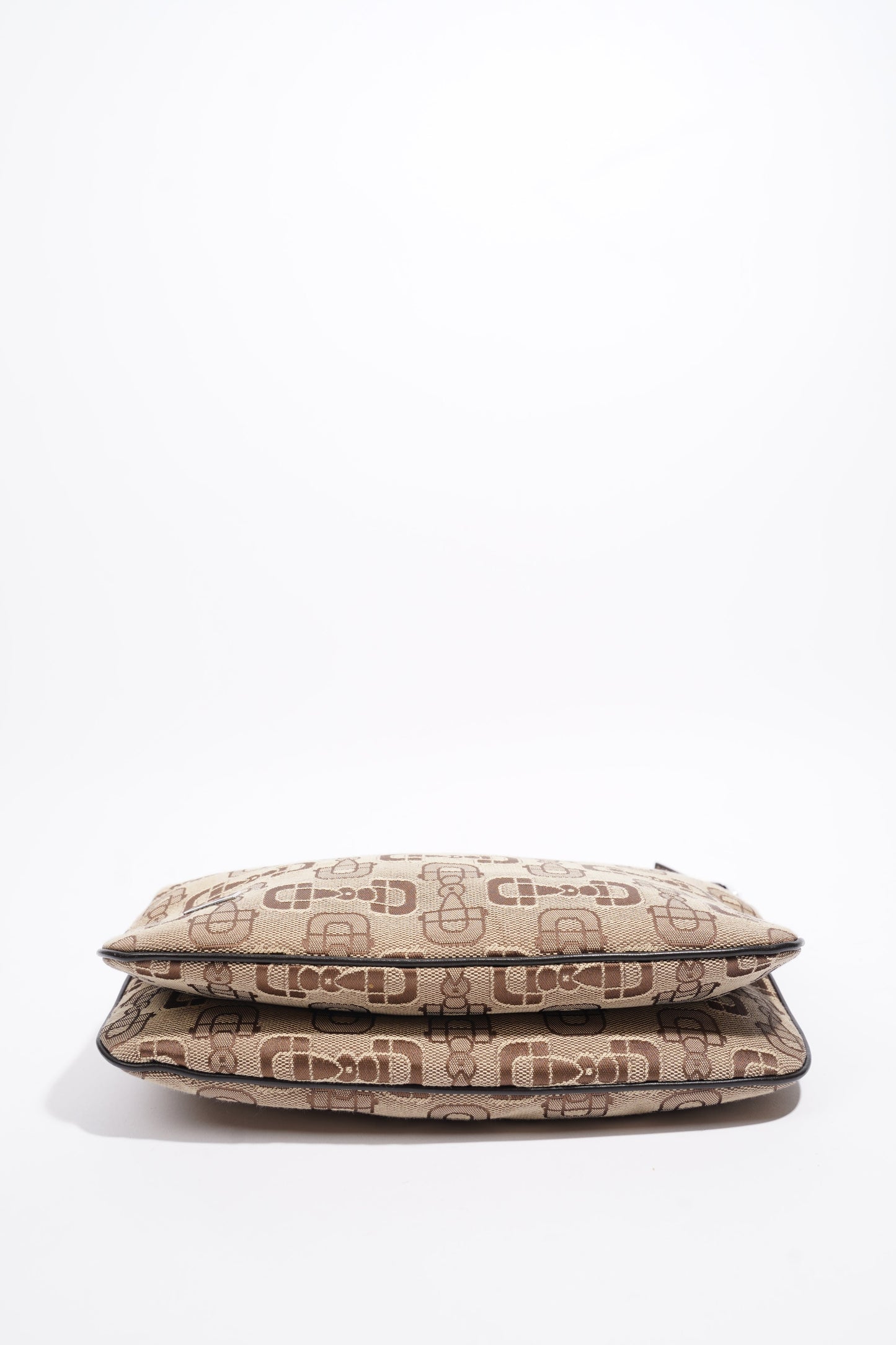 Gucci Horsebit Canvas Brown Canvas Small