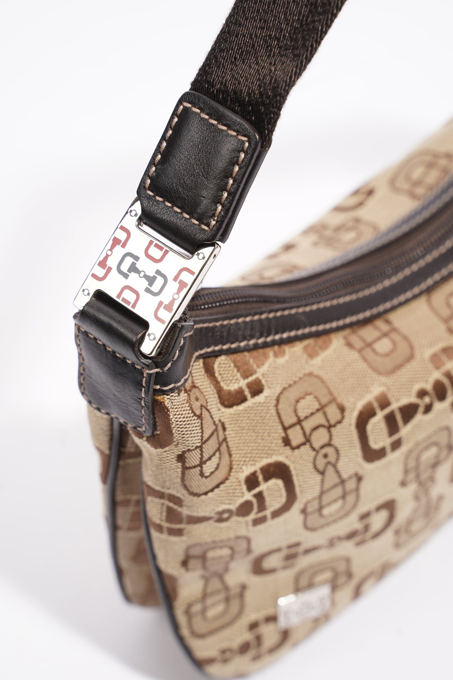 Gucci Horsebit Canvas Brown Canvas Small
