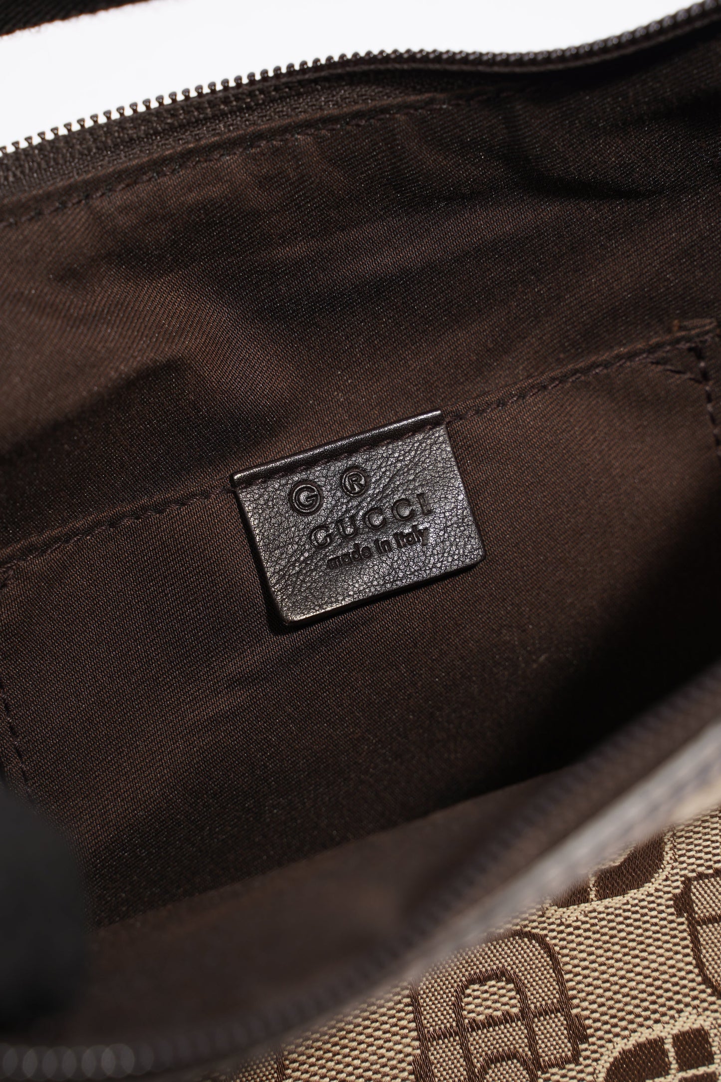 Gucci Horsebit Canvas Brown Canvas Small