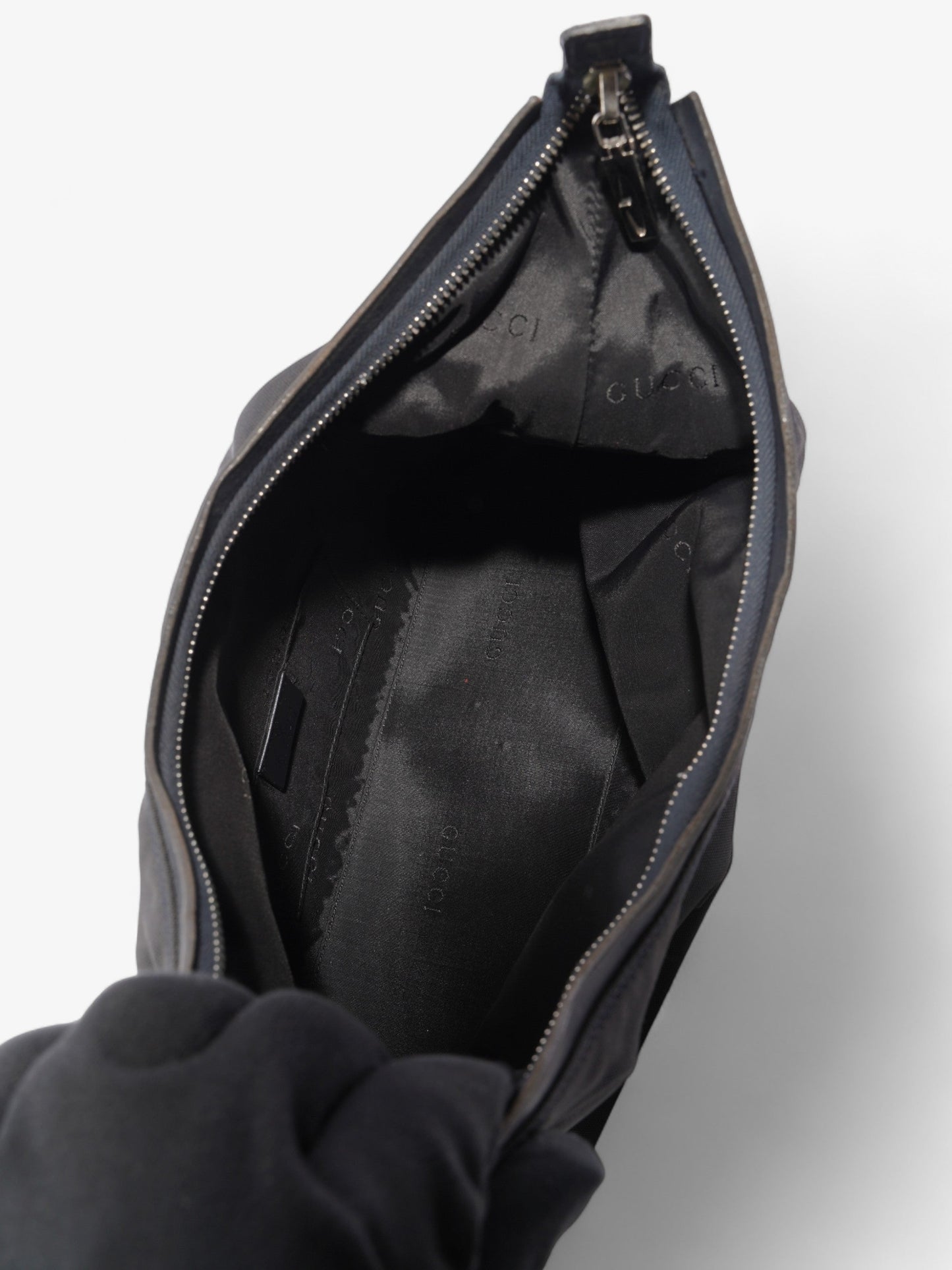 Gucci Hobo Shoulder Black Canvas