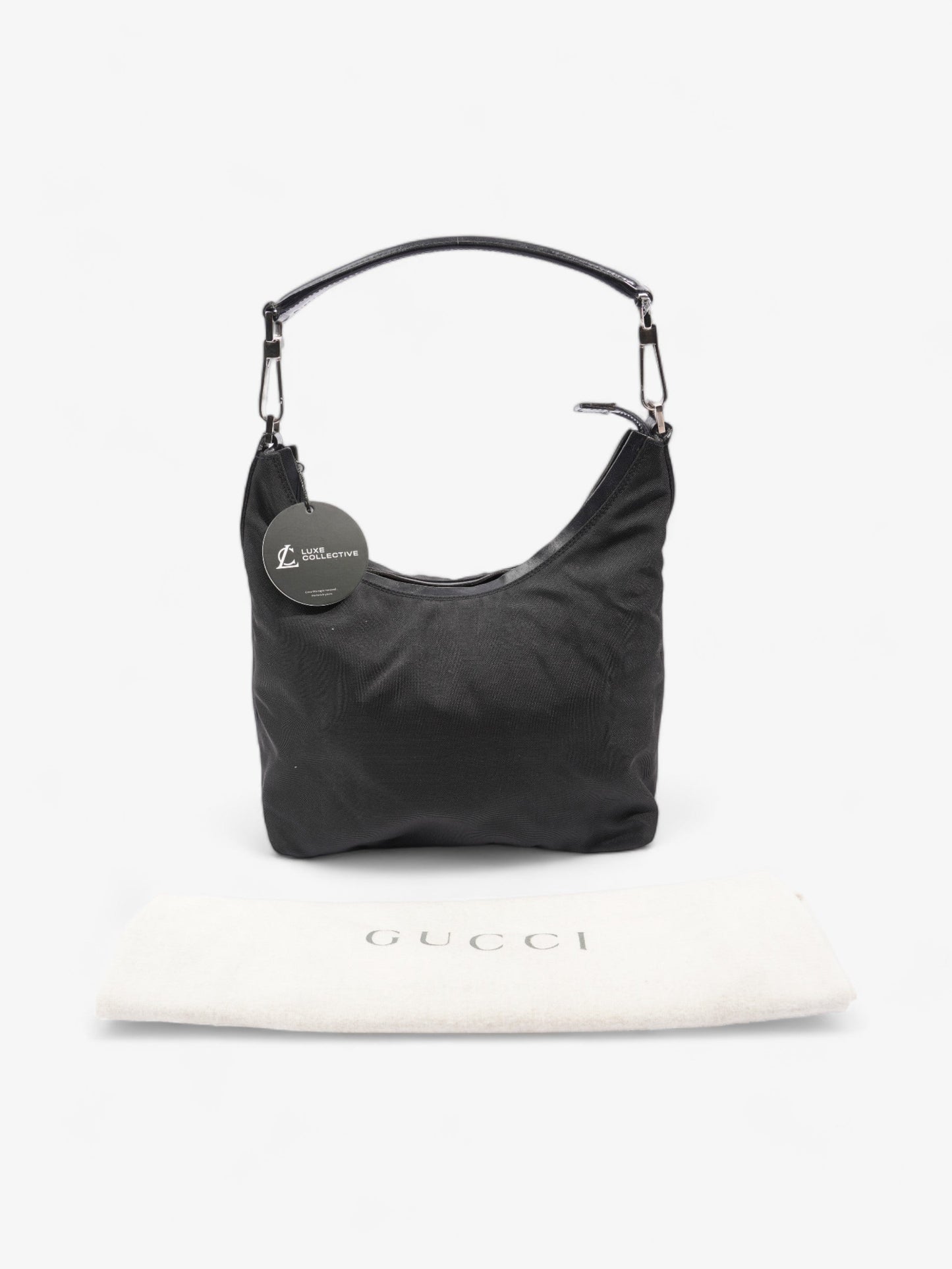 Gucci Hobo Shoulder Black Canvas
