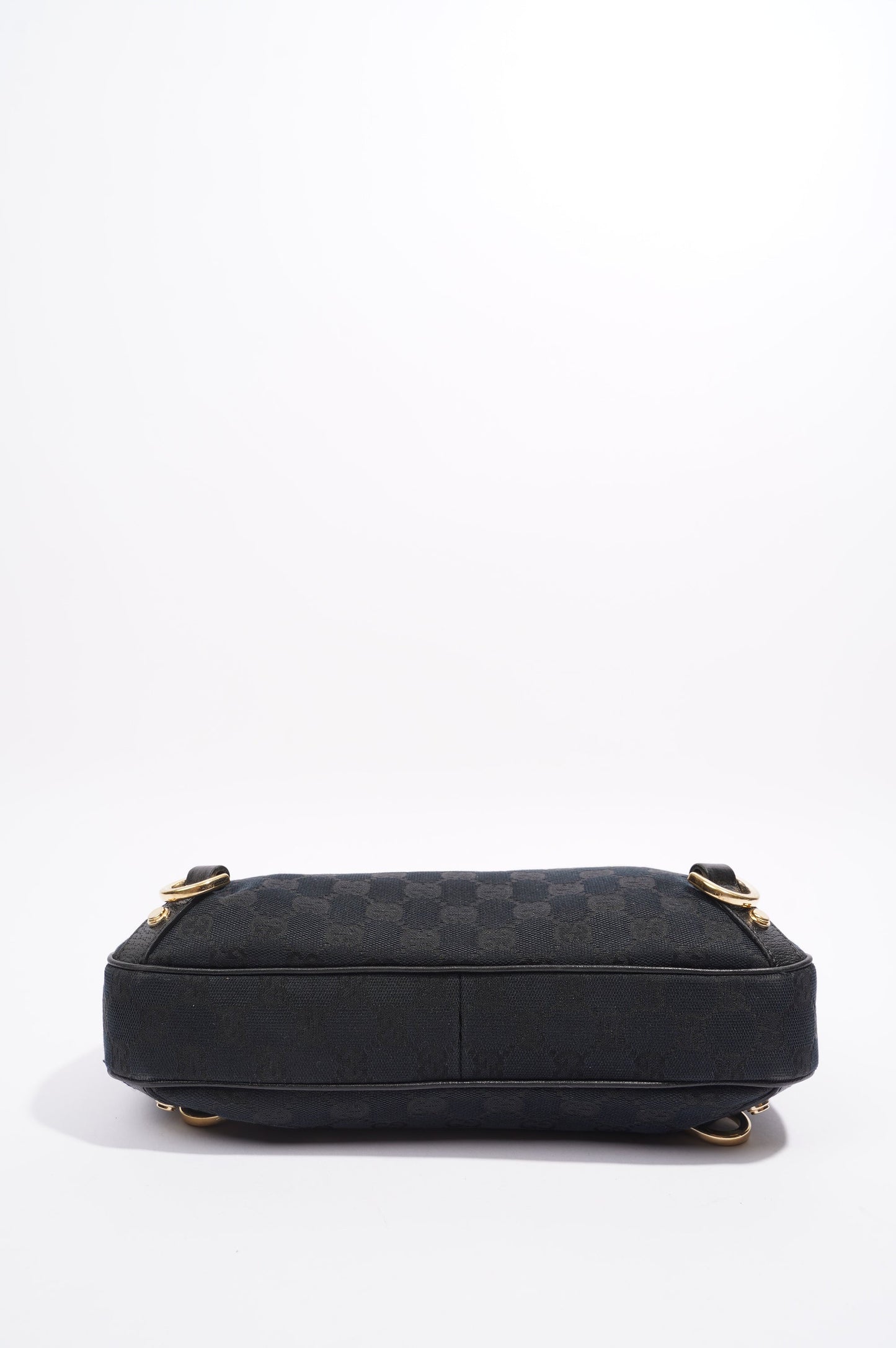 Gucci Abbey GG Shoulder Bag Black Supreme Canvas