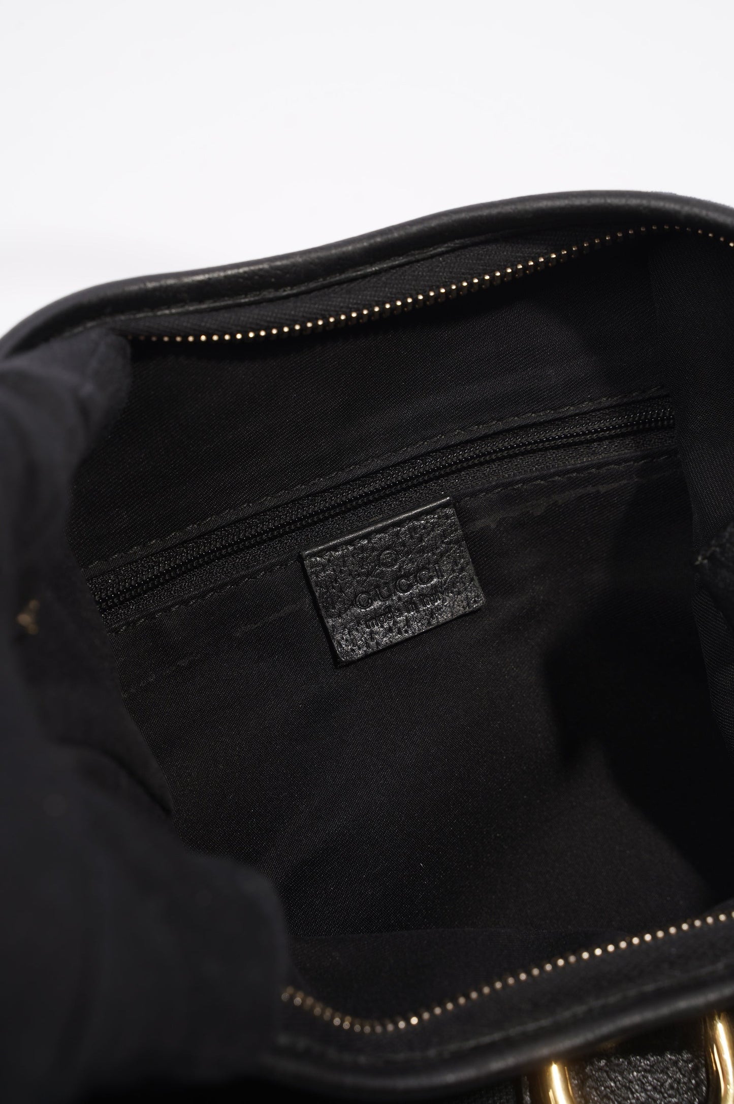 Gucci Abbey GG Shoulder Bag Black Supreme Canvas
