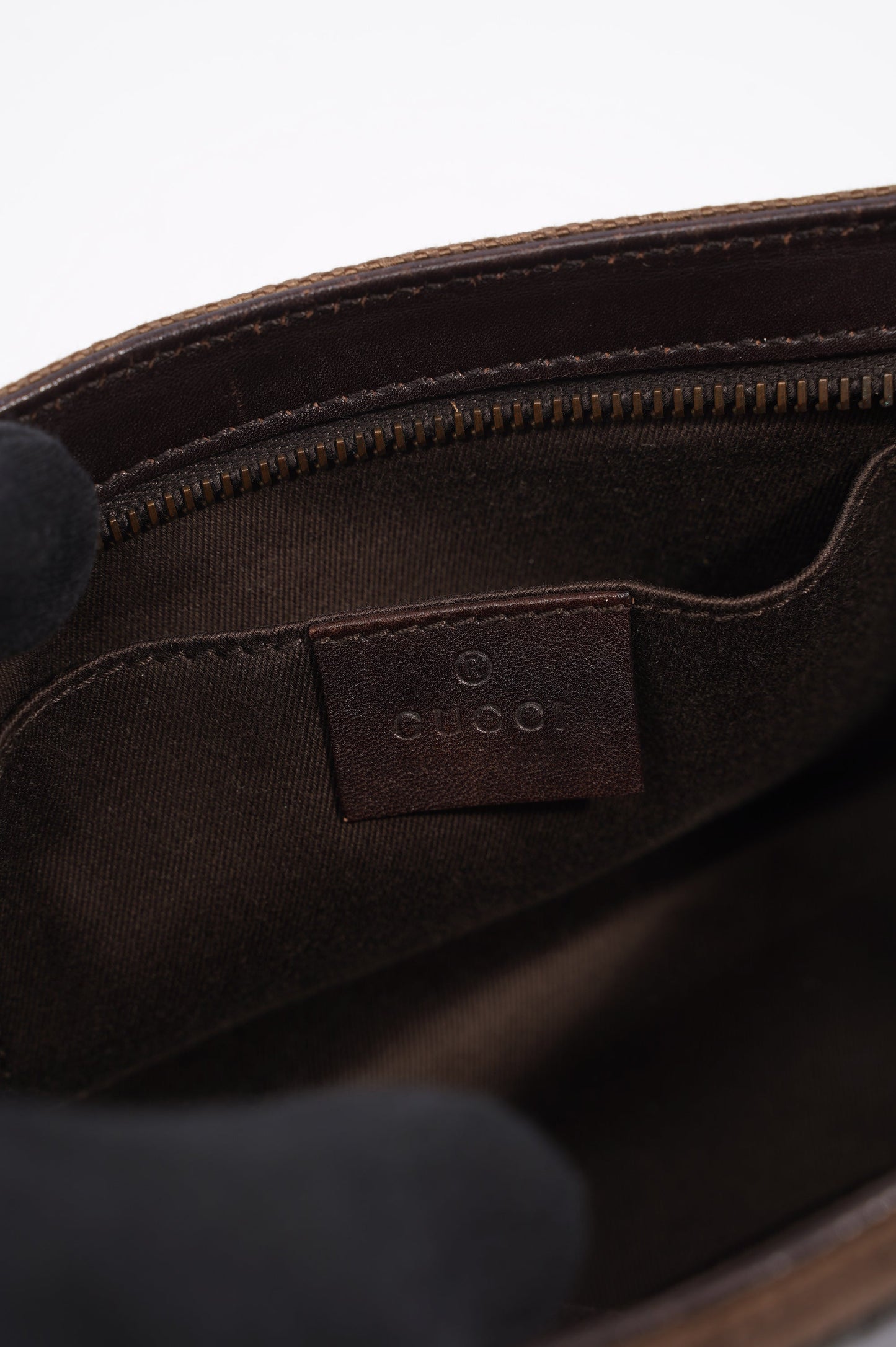 Gucci Shoulder Bag Brown Supreme Canvas Mini