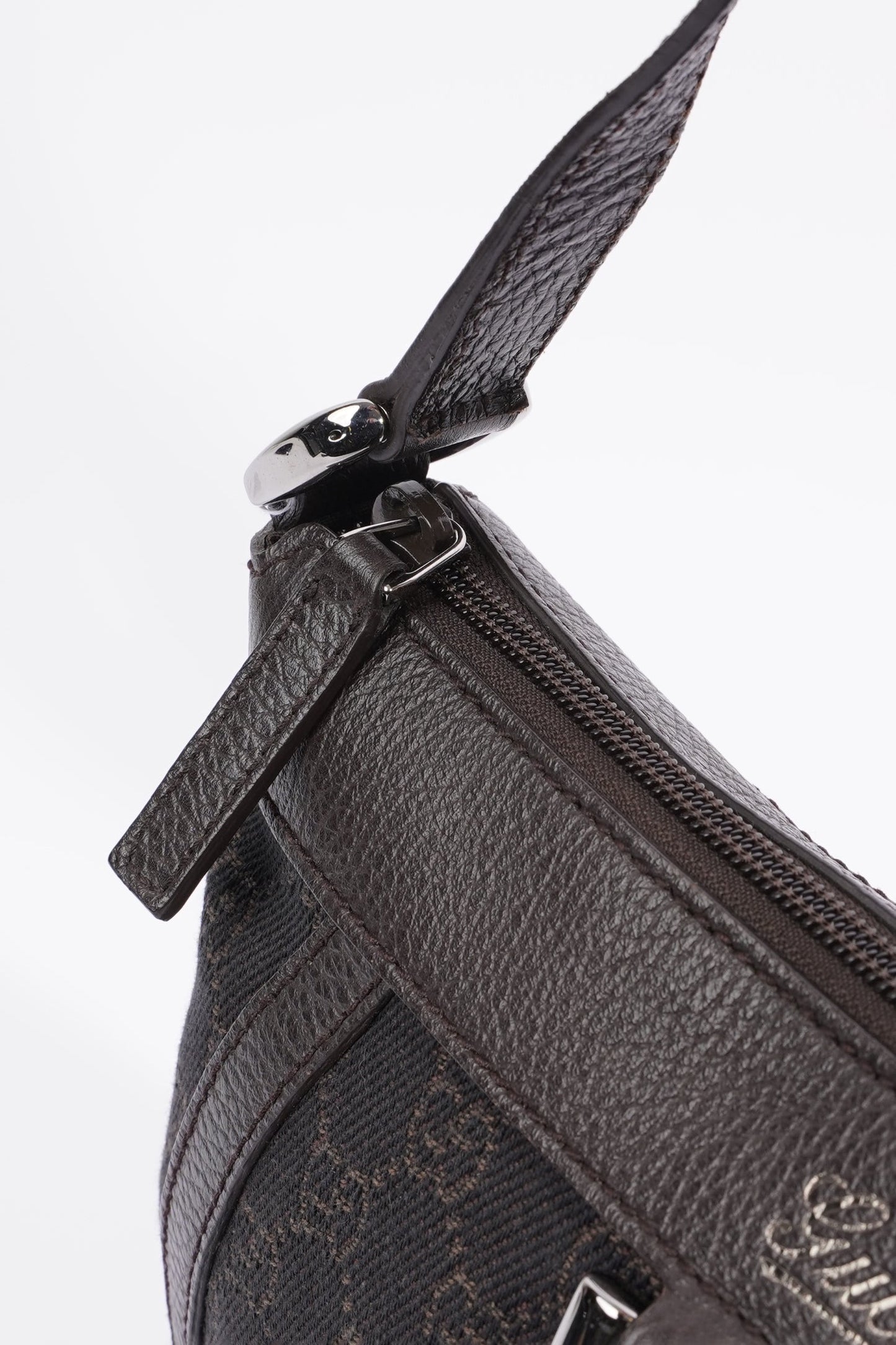 Gucci D Ring Shoulder Bag Black Supreme Canvas