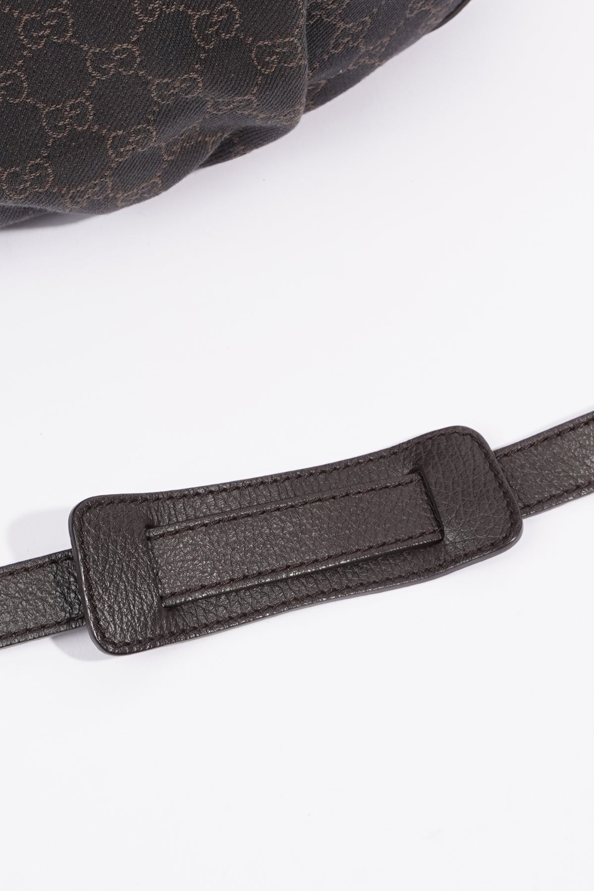 Gucci D Ring Shoulder Bag Black Supreme Canvas