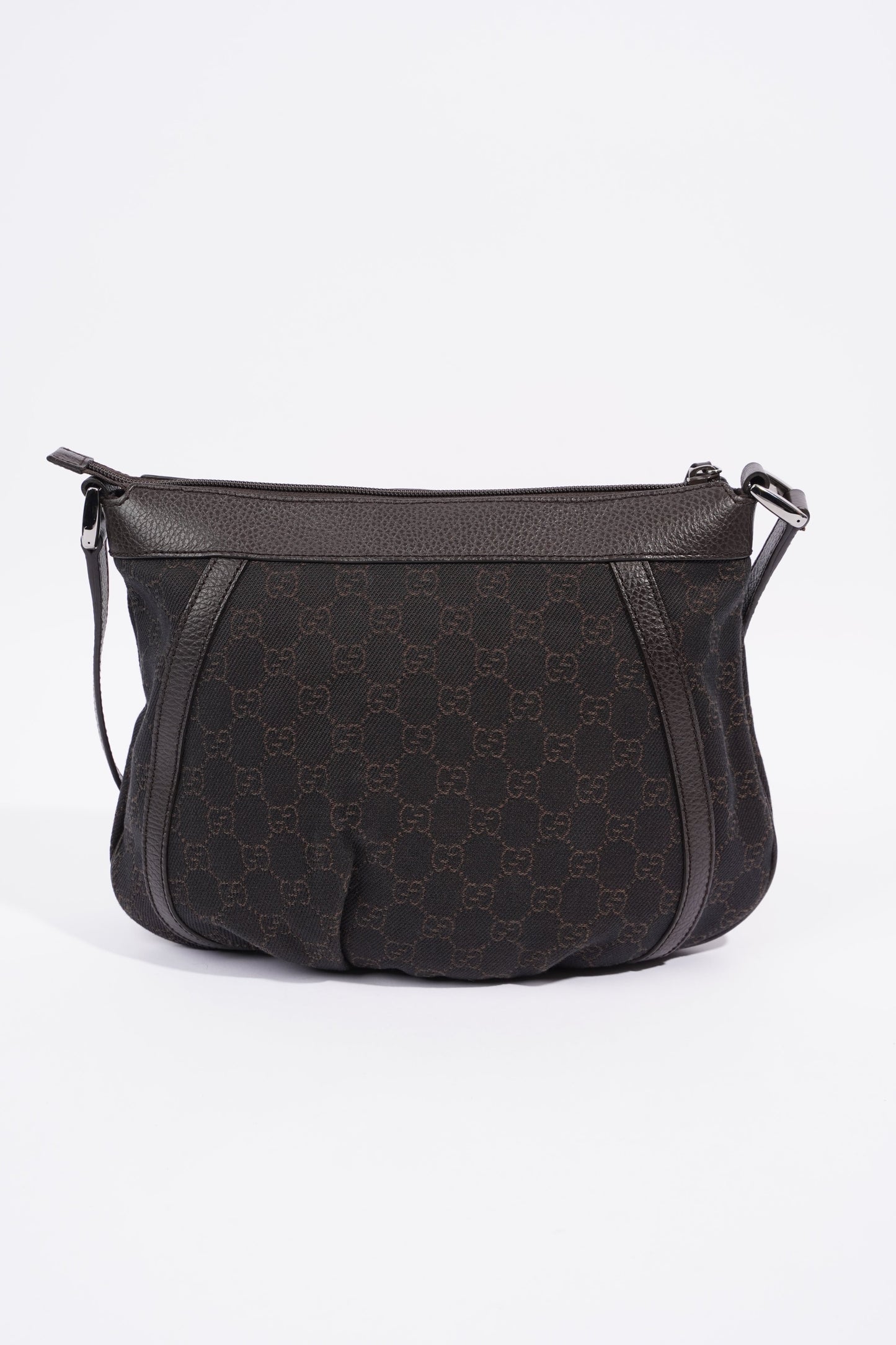 Gucci D Ring Shoulder Bag Black Supreme Canvas