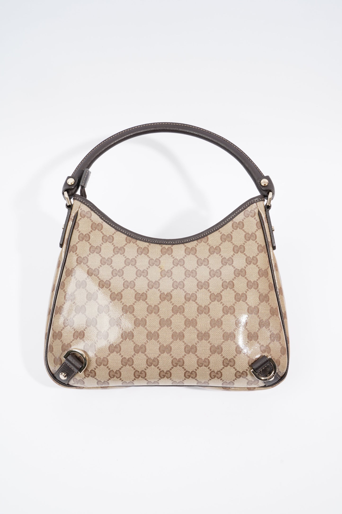 Gucci Abbey D Ring Shoulder Bag Supreme Print / Brown Canvas