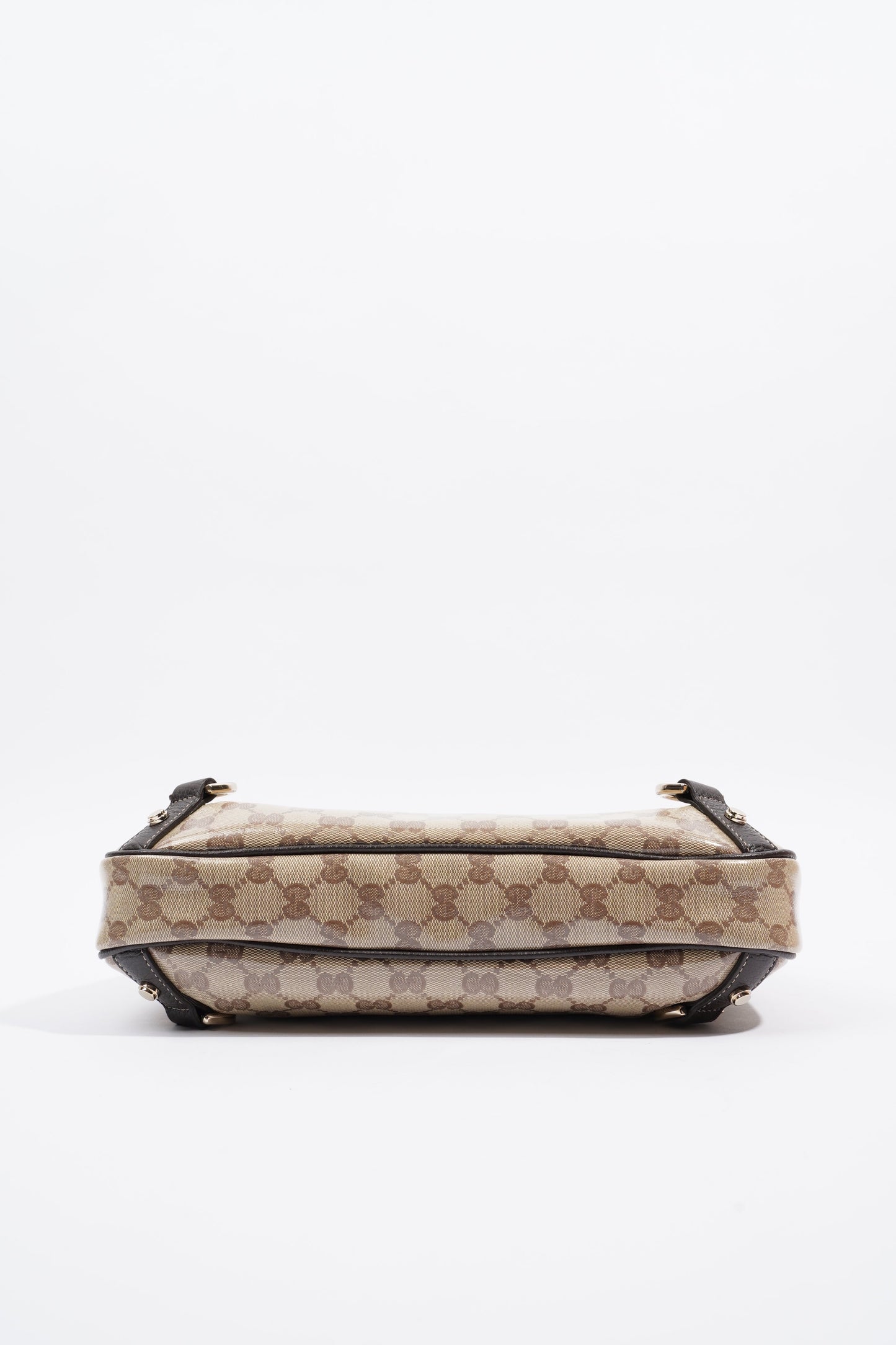 Gucci Abbey D Ring Shoulder Bag Supreme Print / Brown Canvas