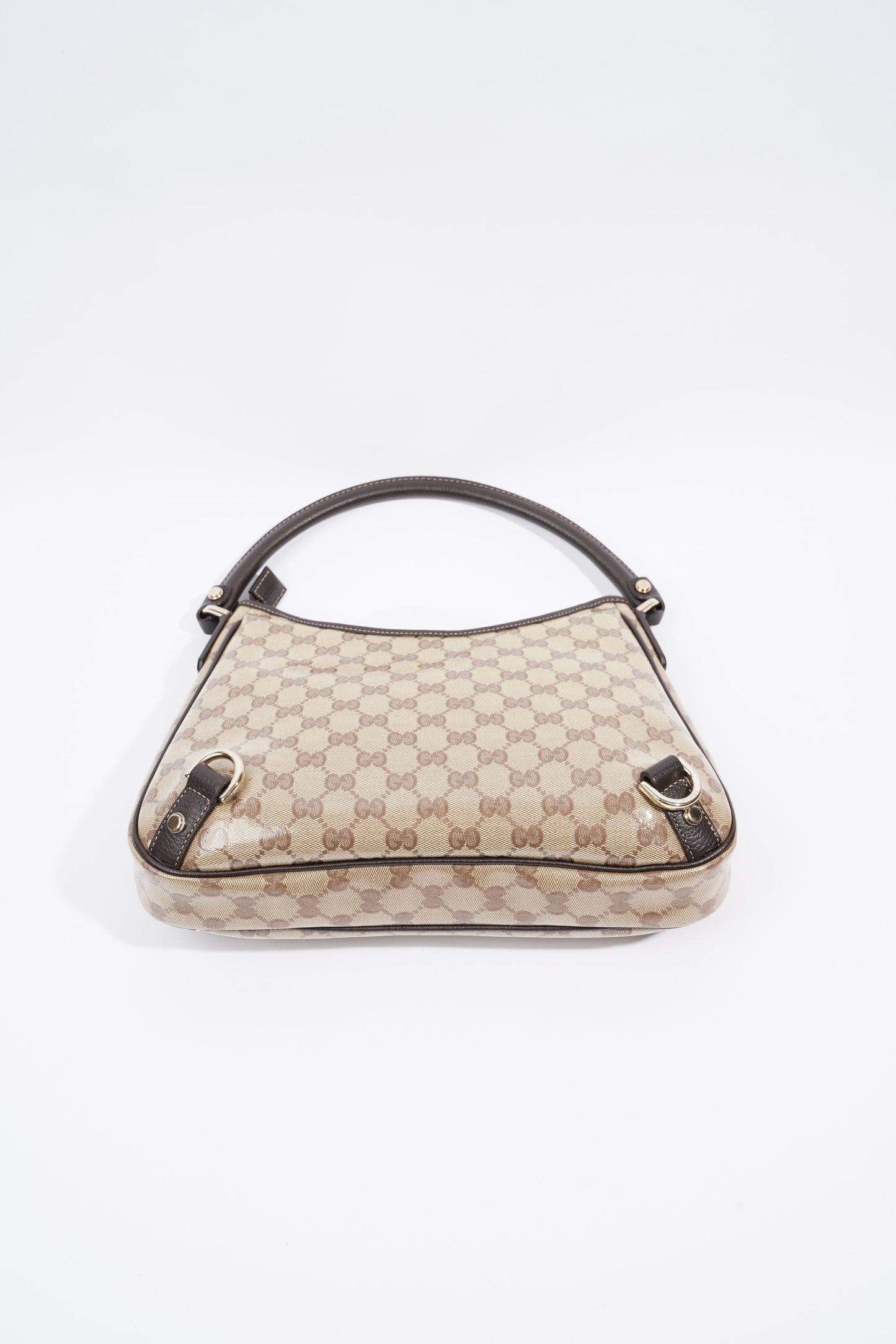 Gucci Abbey D Ring Shoulder Bag Supreme Print / Brown Canvas