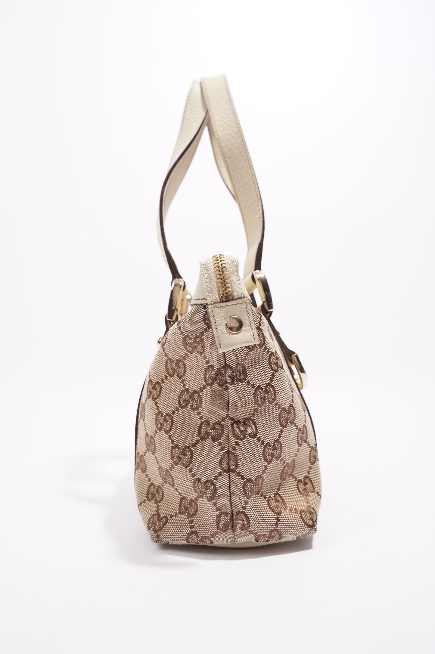 Gucci Abbey Shoulder Bag Supreme Print / White Canvas Small