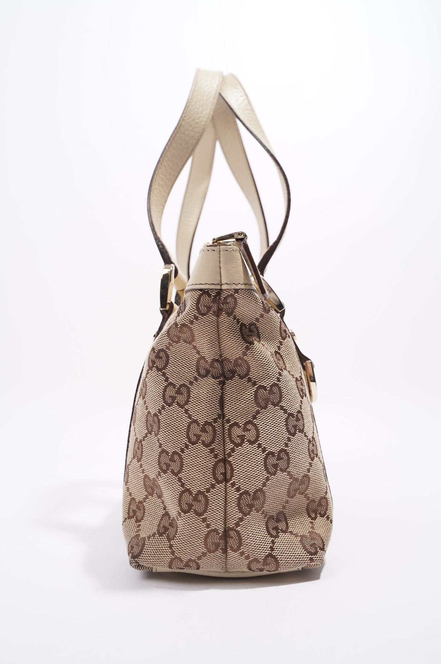 Gucci Abbey Shoulder Bag Supreme Print / White Canvas Small