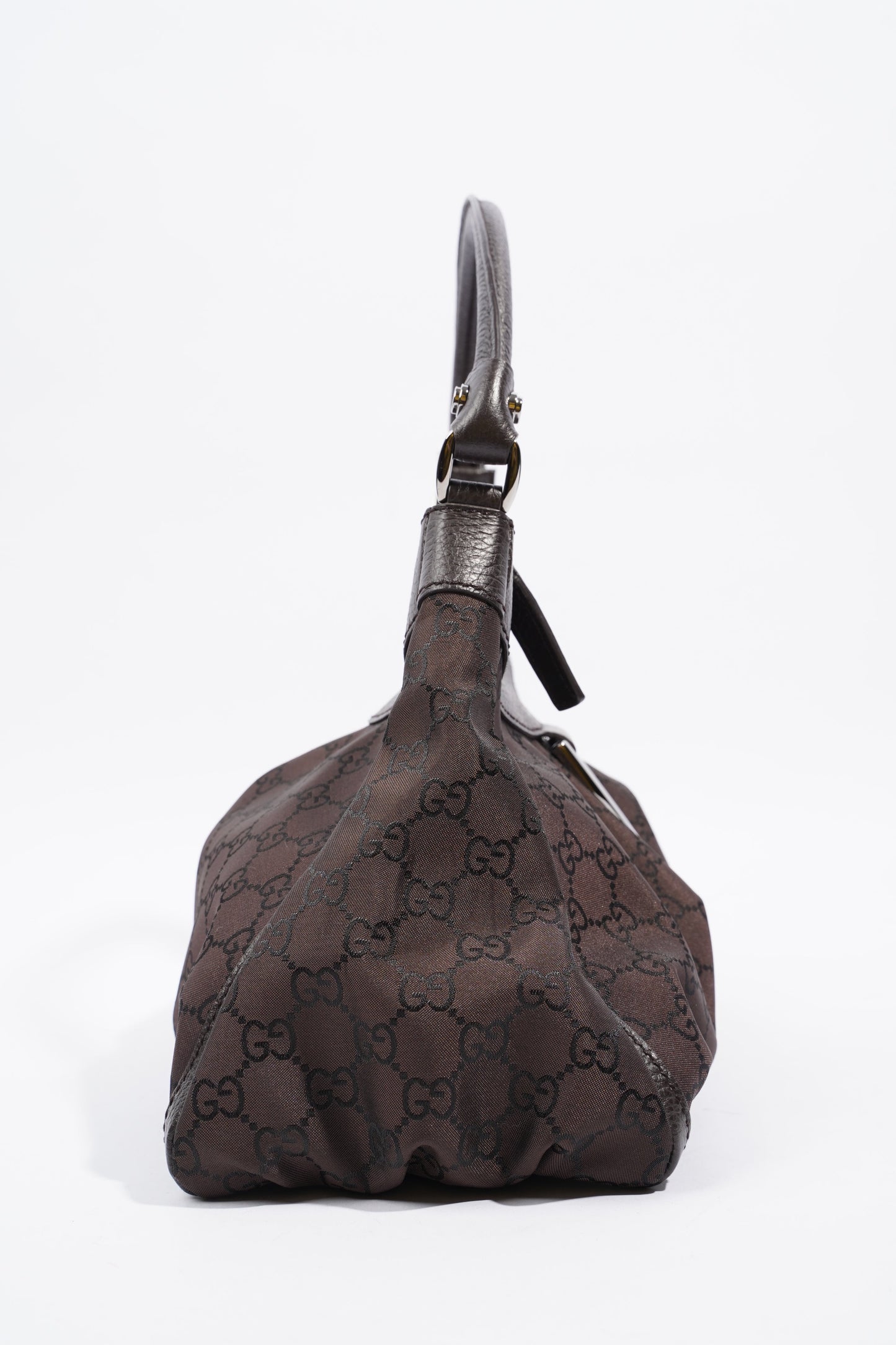 Gucci Abbey Shoulder Bag Supreme Print / Chocolate Brown Canvas