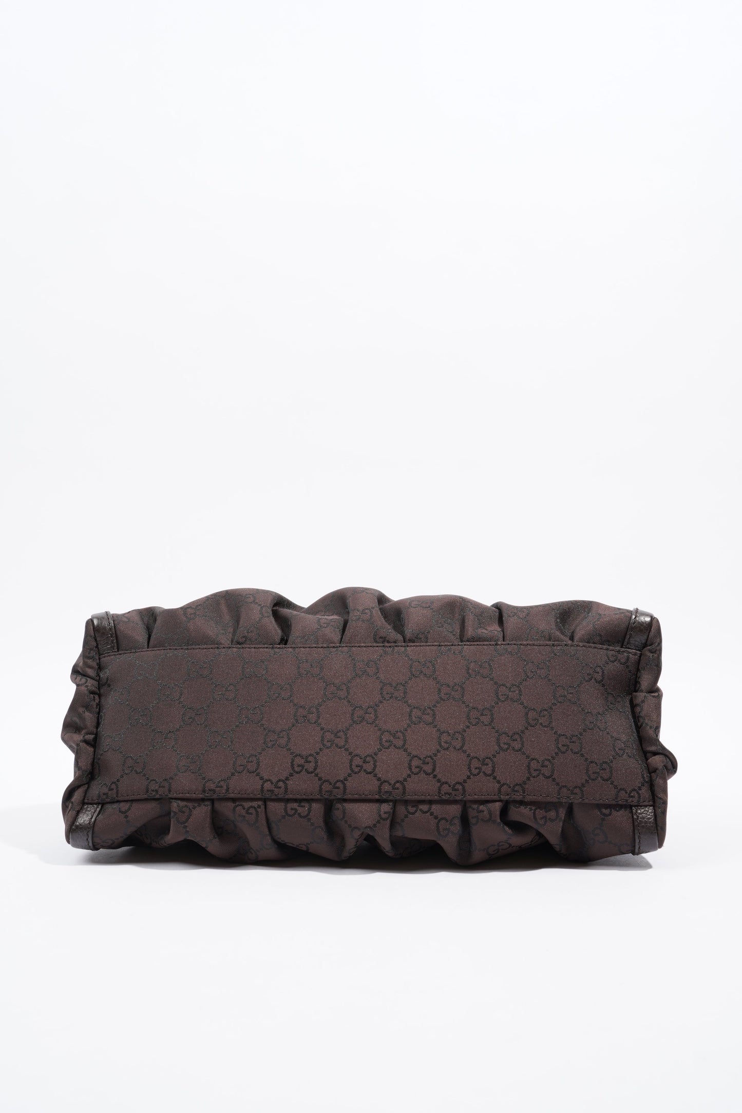 Gucci Abbey Shoulder Bag Supreme Print / Chocolate Brown Canvas