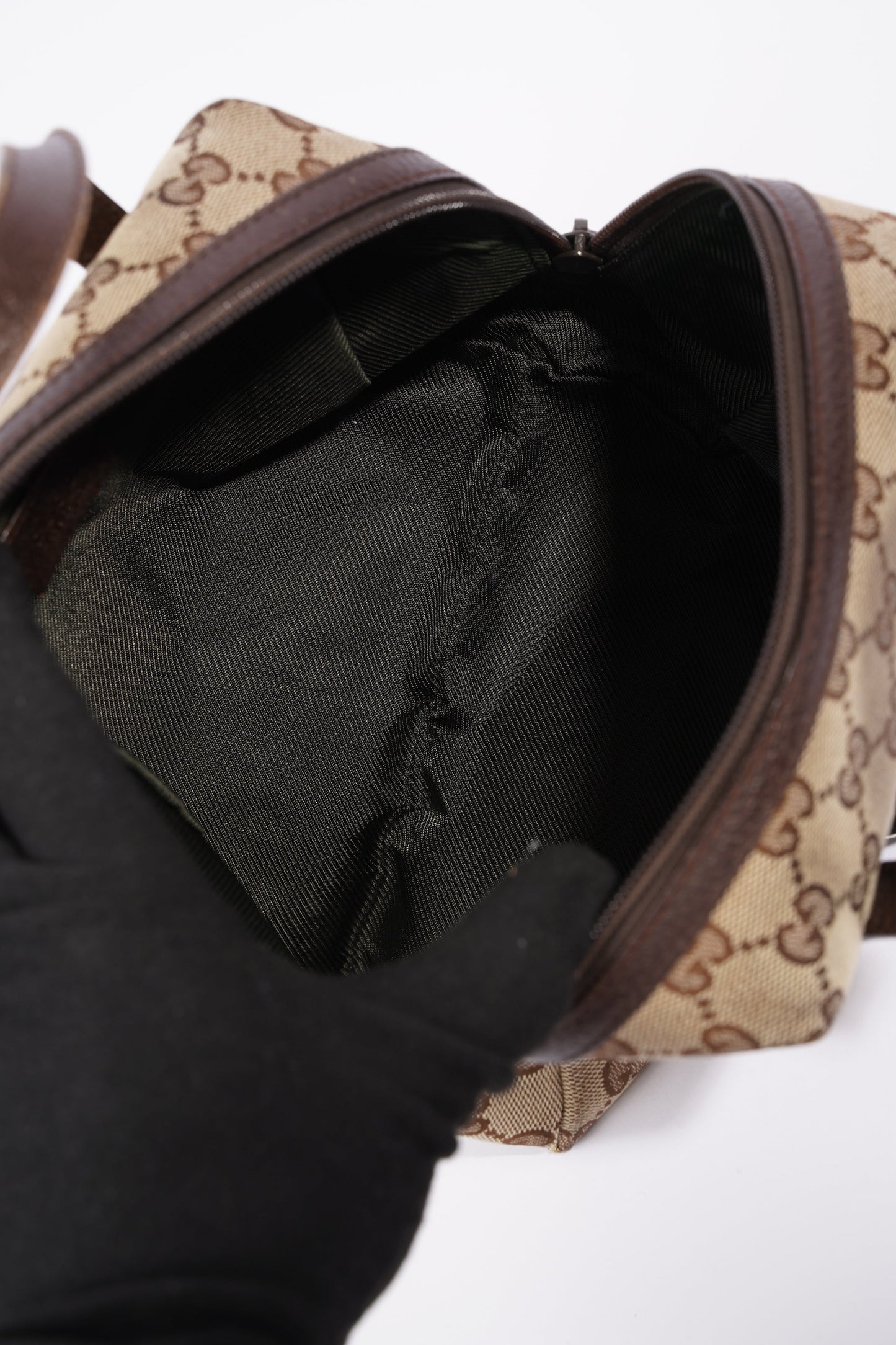 Gucci Dome Bag Supreme Print / Brown Canvas Mini