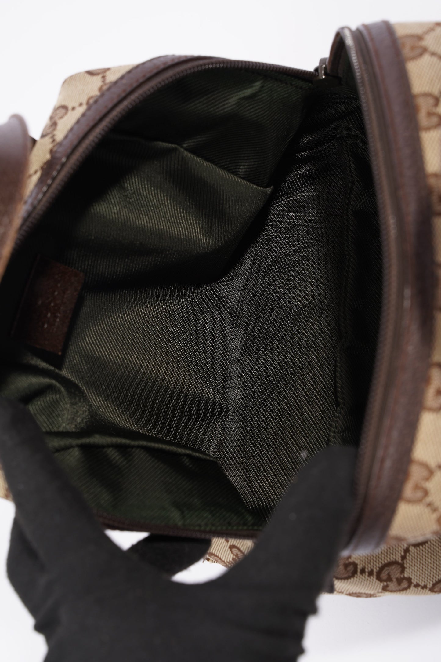 Gucci Dome Bag Supreme Print / Brown Canvas Mini