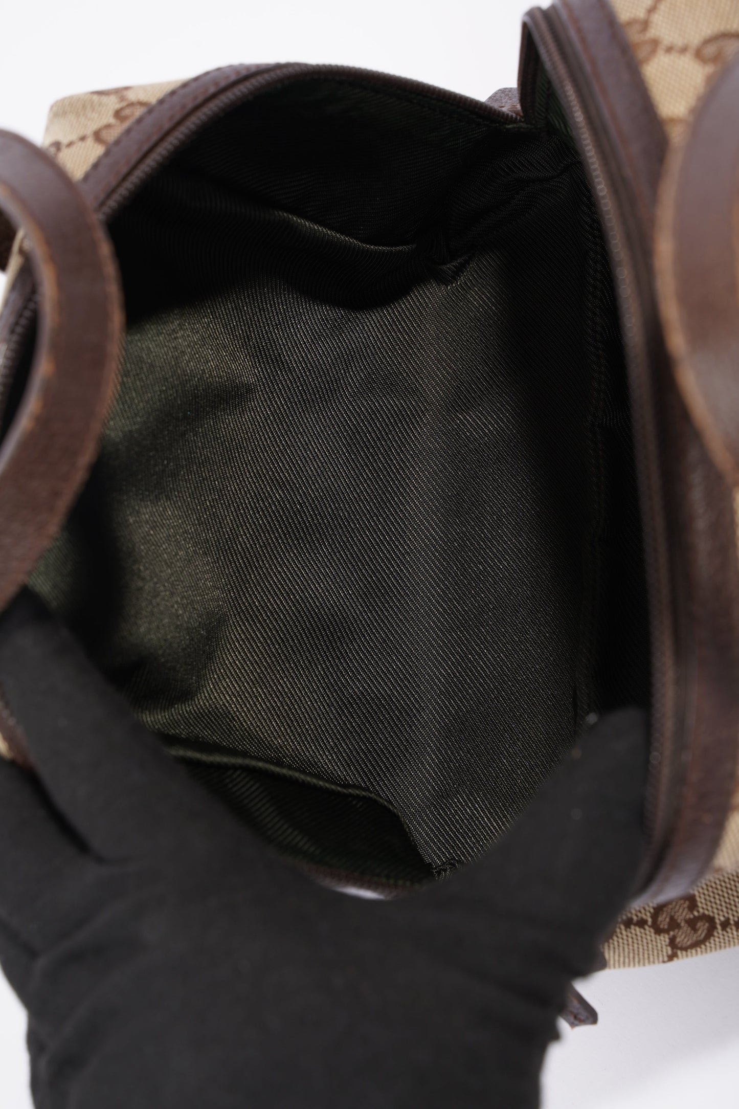 Gucci Dome Bag Supreme Print / Brown Canvas Mini