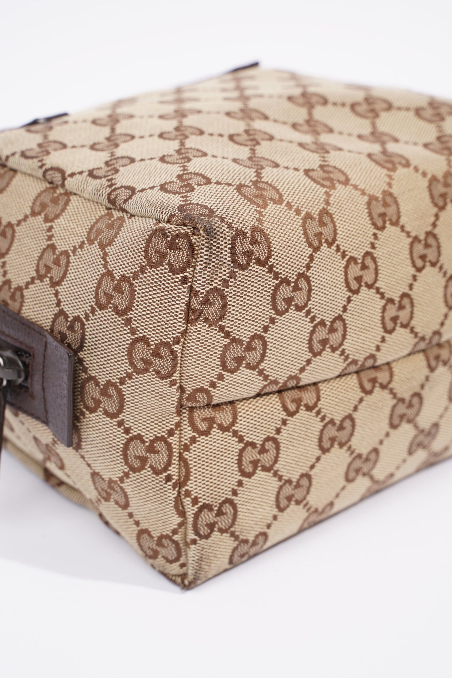 Gucci Dome Bag Supreme Print / Brown Canvas Mini