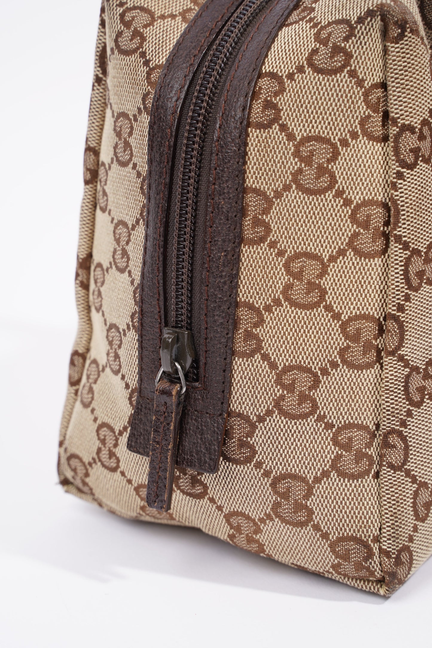 Gucci Dome Bag Supreme Print / Brown Canvas Mini