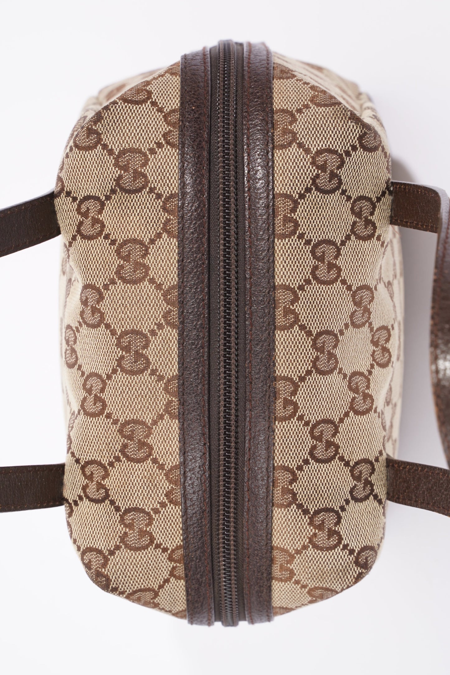 Gucci Dome Bag Supreme Print / Brown Canvas Mini