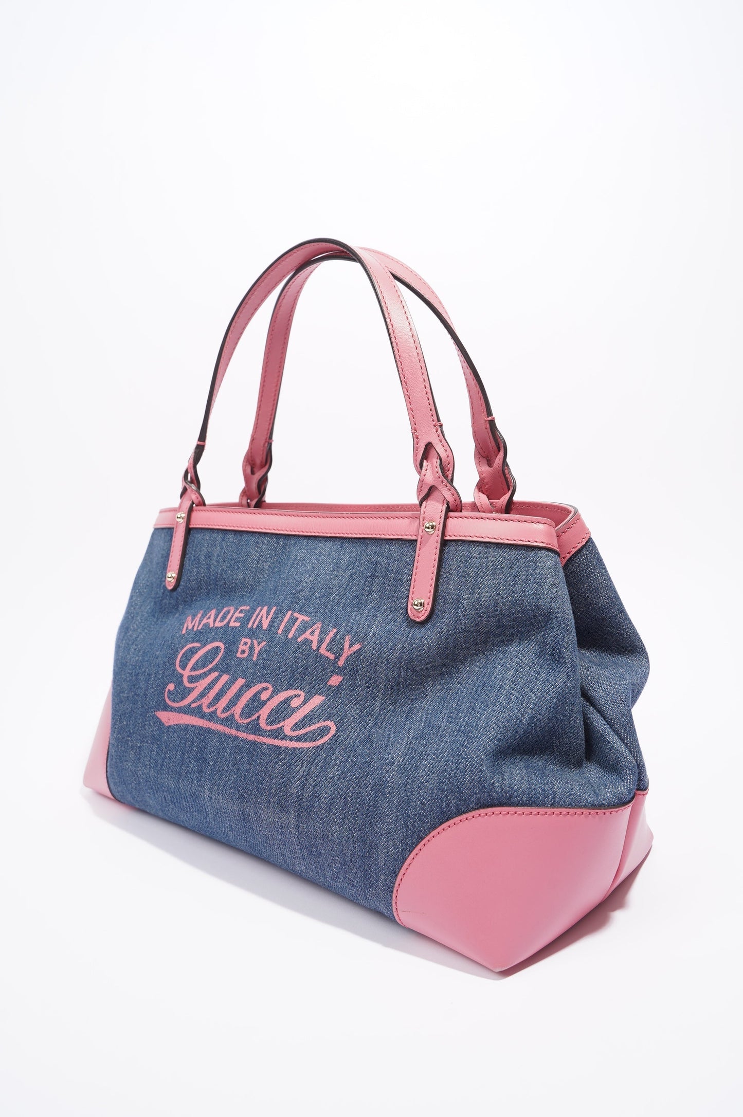 Gucci Craft Tote Blue / Pink Denim