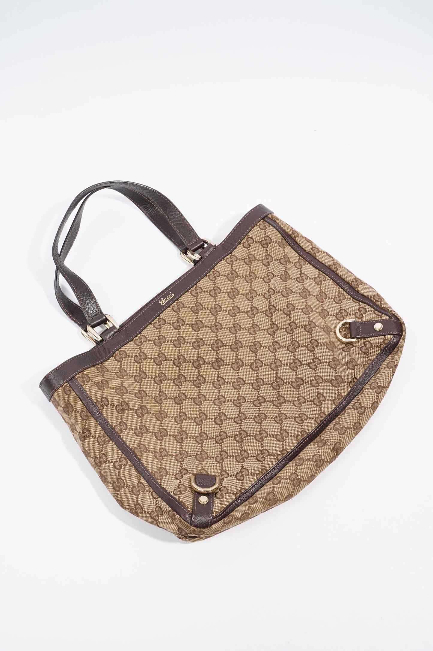 Gucci Abbey Tote Bag Supreme Print / Brown Canvas