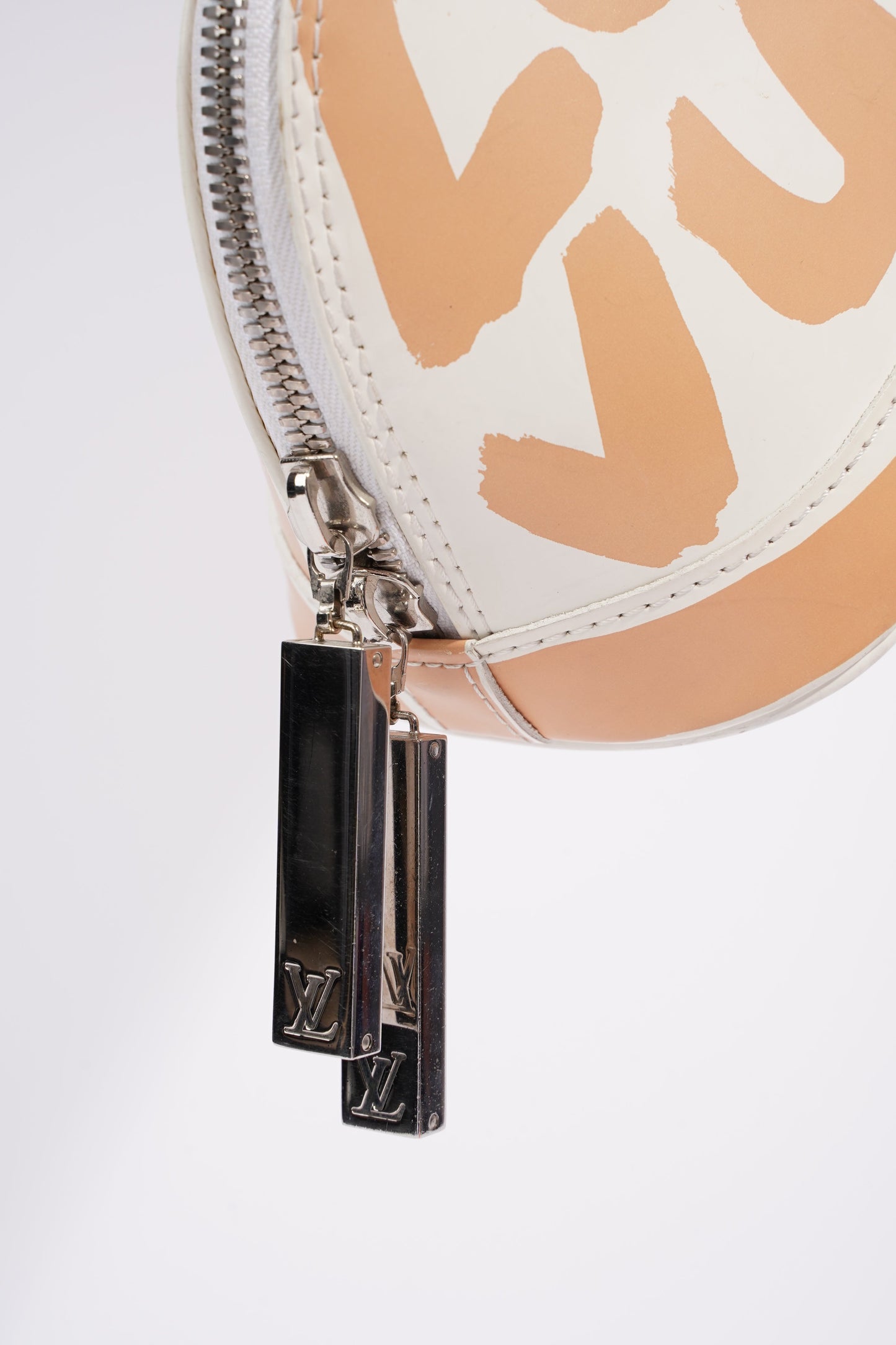 Louis Vuitton Alma Long Stephen Sprouse White / Nude Coated Canvas