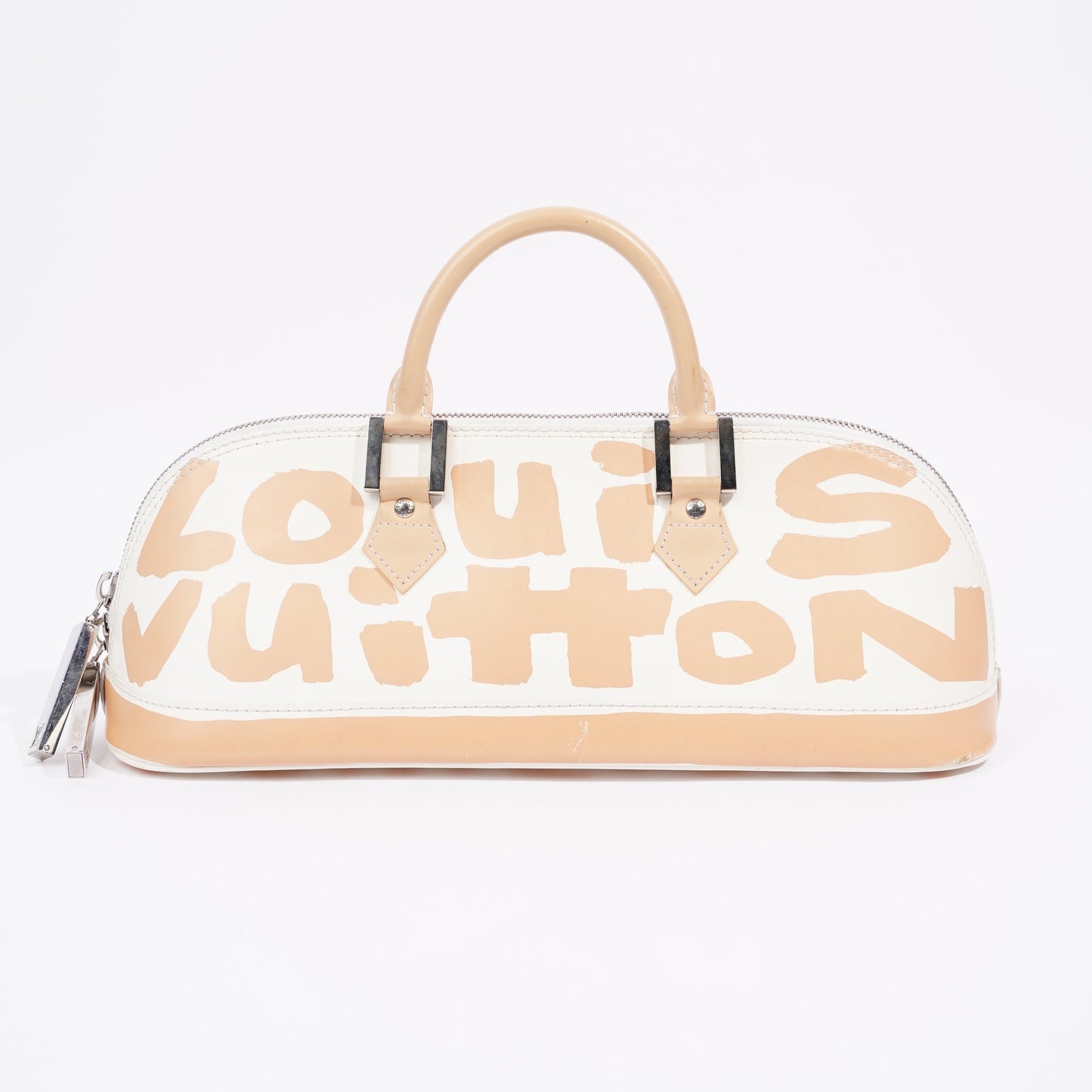 Louis Vuitton Alma Long Stephen Sprouse White / Nude Coated Canvas