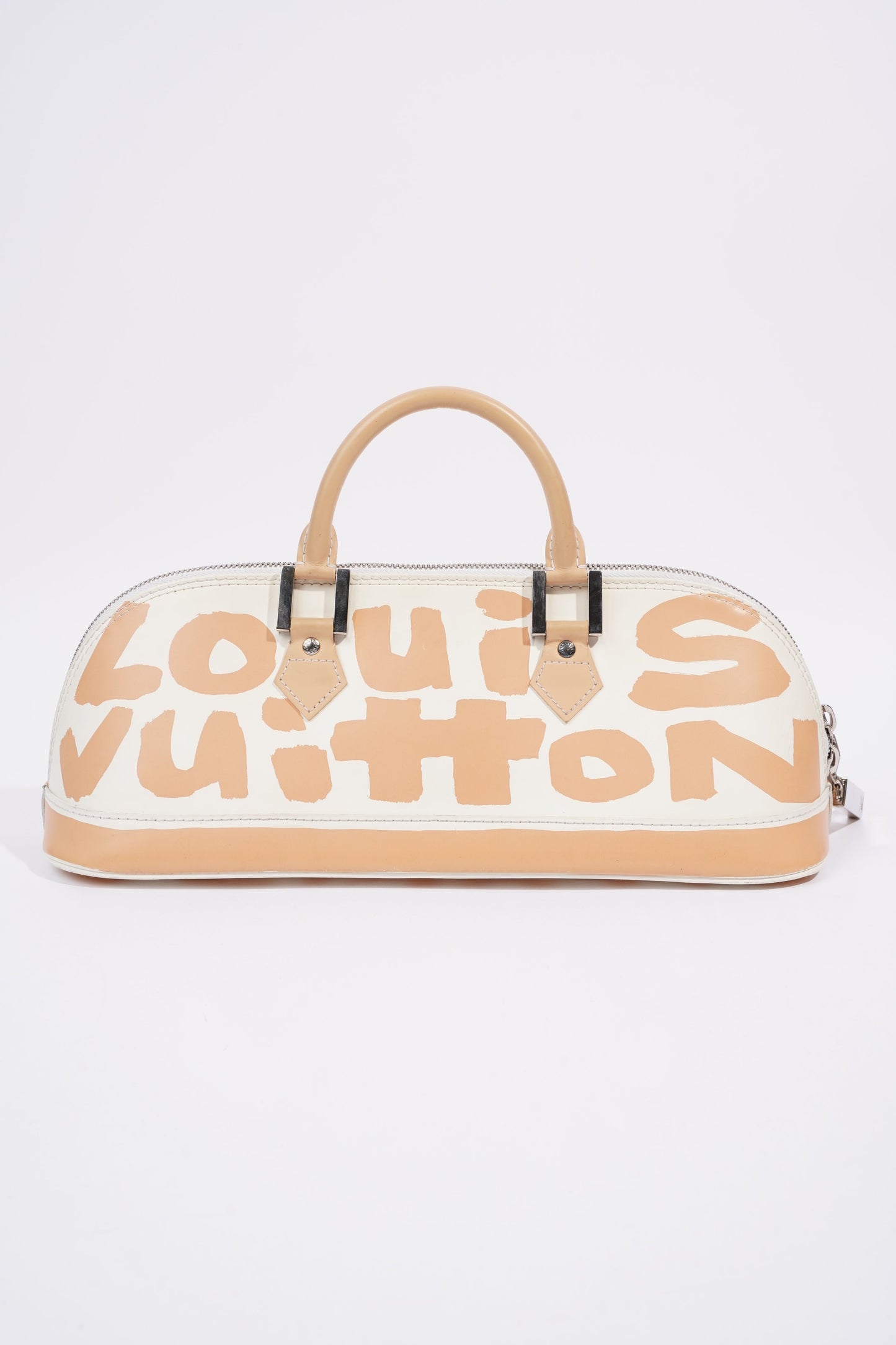 Louis Vuitton Alma Long Stephen Sprouse White / Nude Coated Canvas