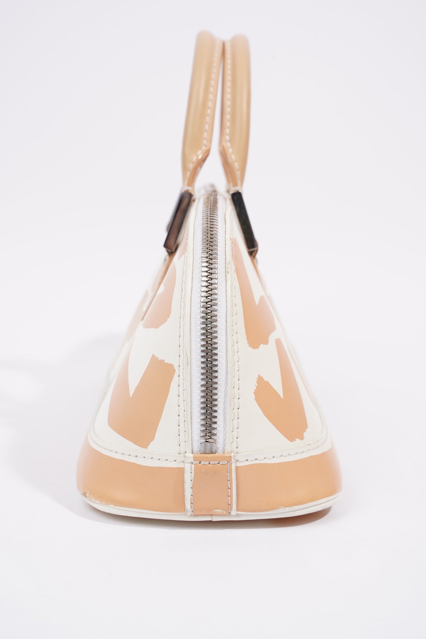 Louis Vuitton Alma Long Stephen Sprouse White / Nude Coated Canvas