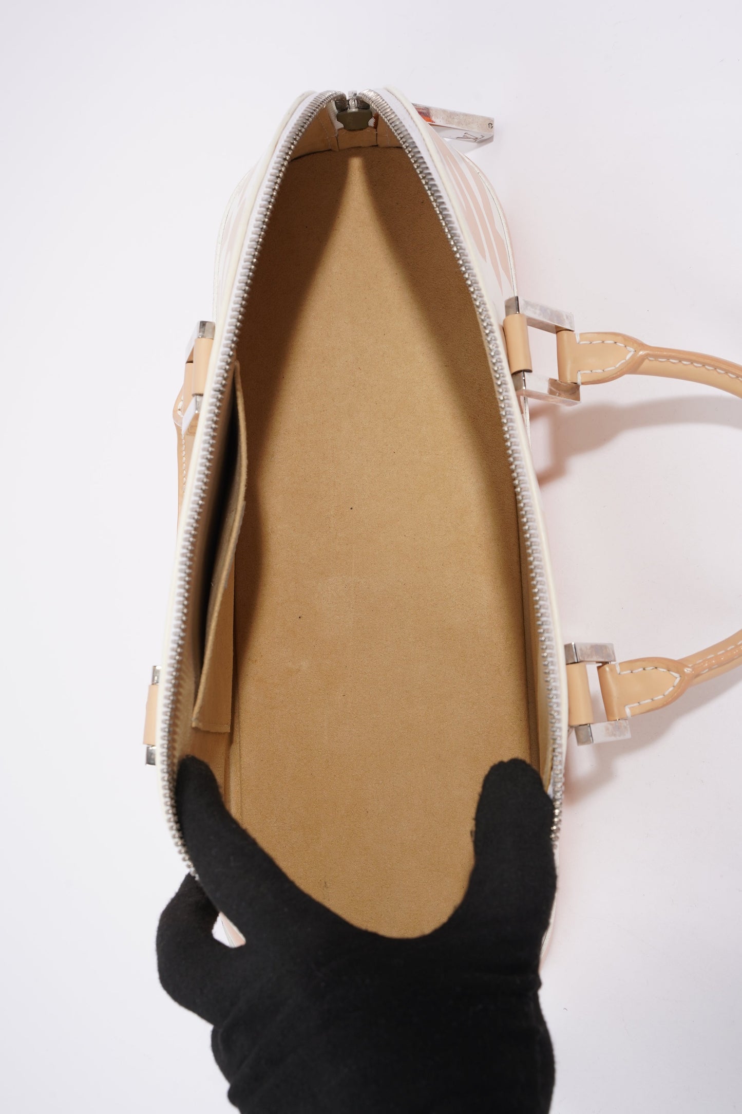 Louis Vuitton Alma Long Stephen Sprouse White / Nude Coated Canvas