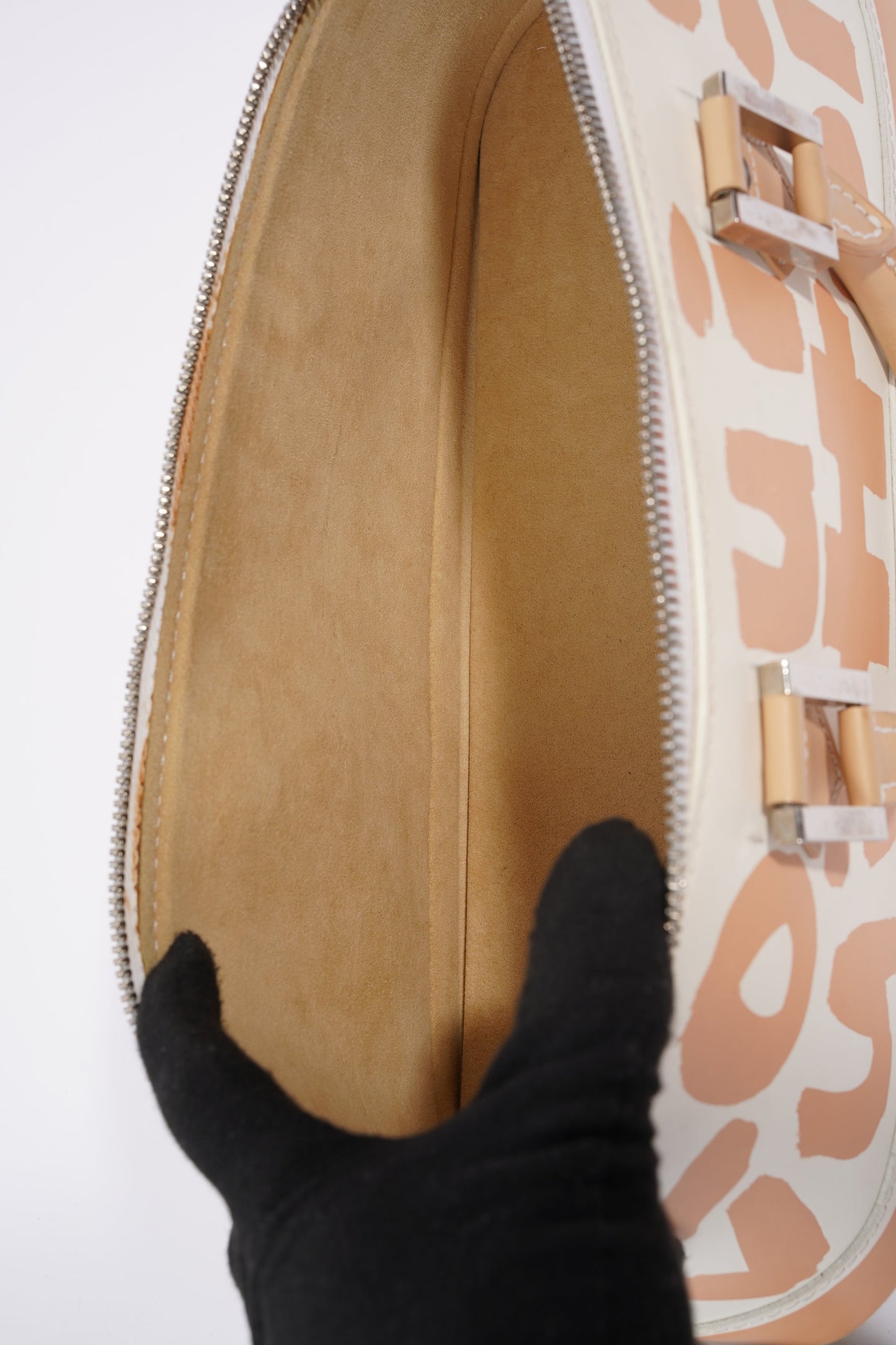 Louis Vuitton Alma Long Stephen Sprouse White / Nude Coated Canvas