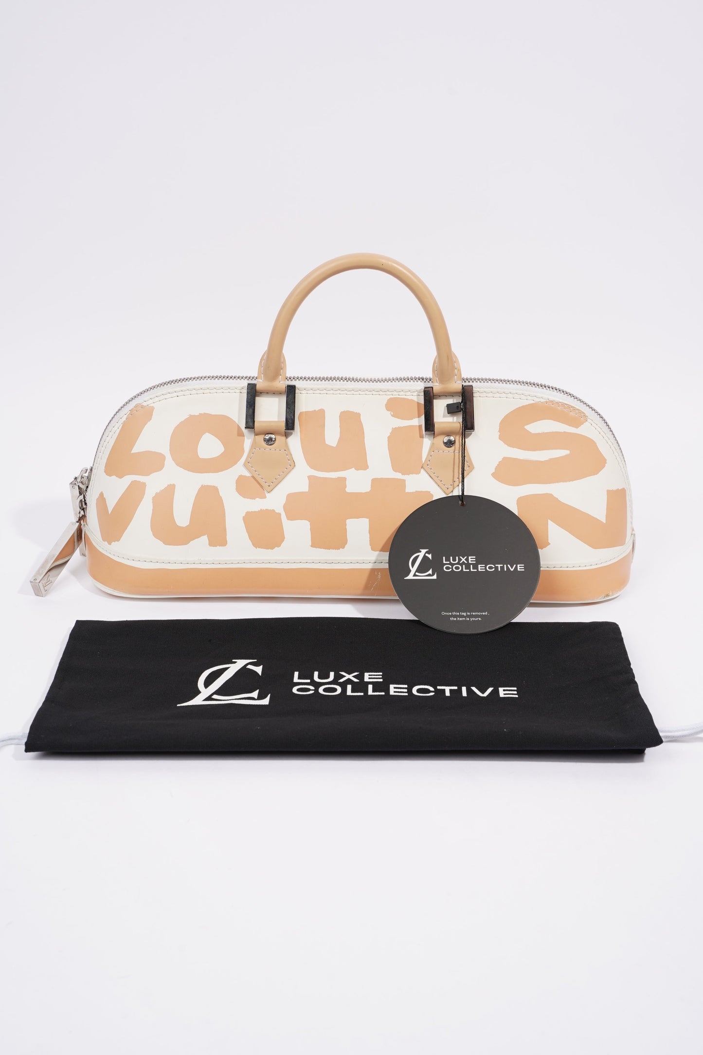 Louis Vuitton Alma Long Stephen Sprouse White / Nude Coated Canvas