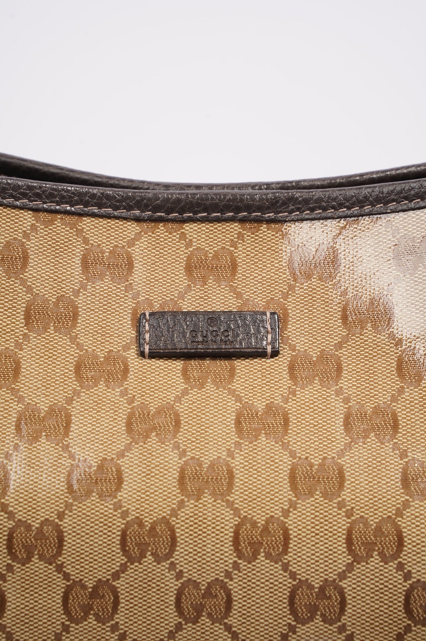 Gucci Tote Bag Supreme Print / Brown Coated Canvas
