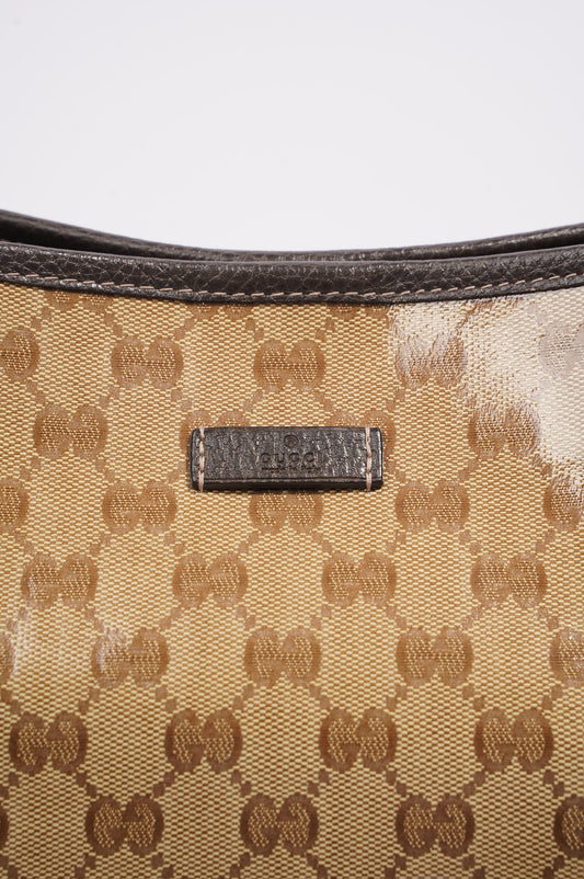 Gucci Tote Bag Supreme Print / Brown Coated Canvas