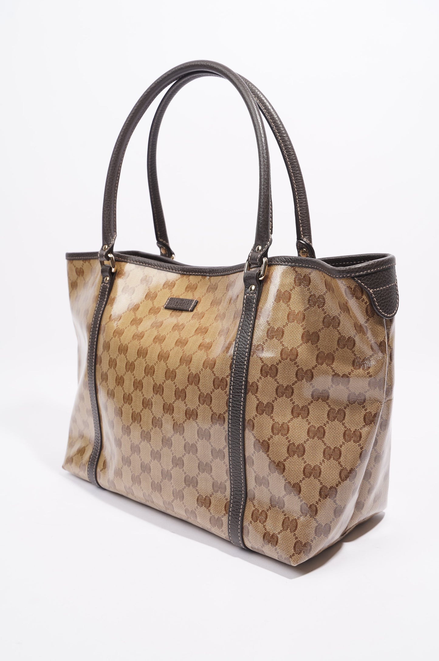 Gucci Tote Bag Supreme Print / Brown Coated Canvas