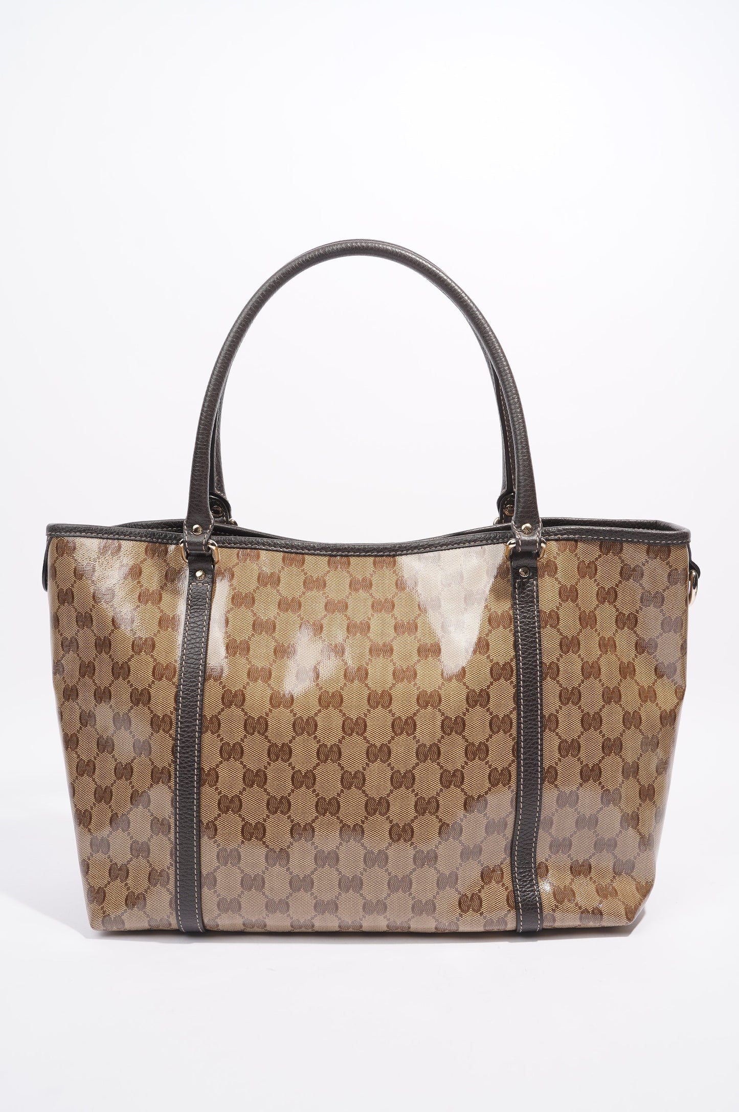 Gucci Tote Bag Supreme Print / Brown Coated Canvas
