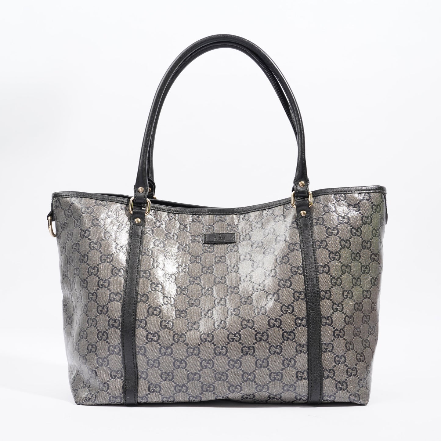 Gucci Tote Bag Metalic Supreme Print / Navy Coated Canvas