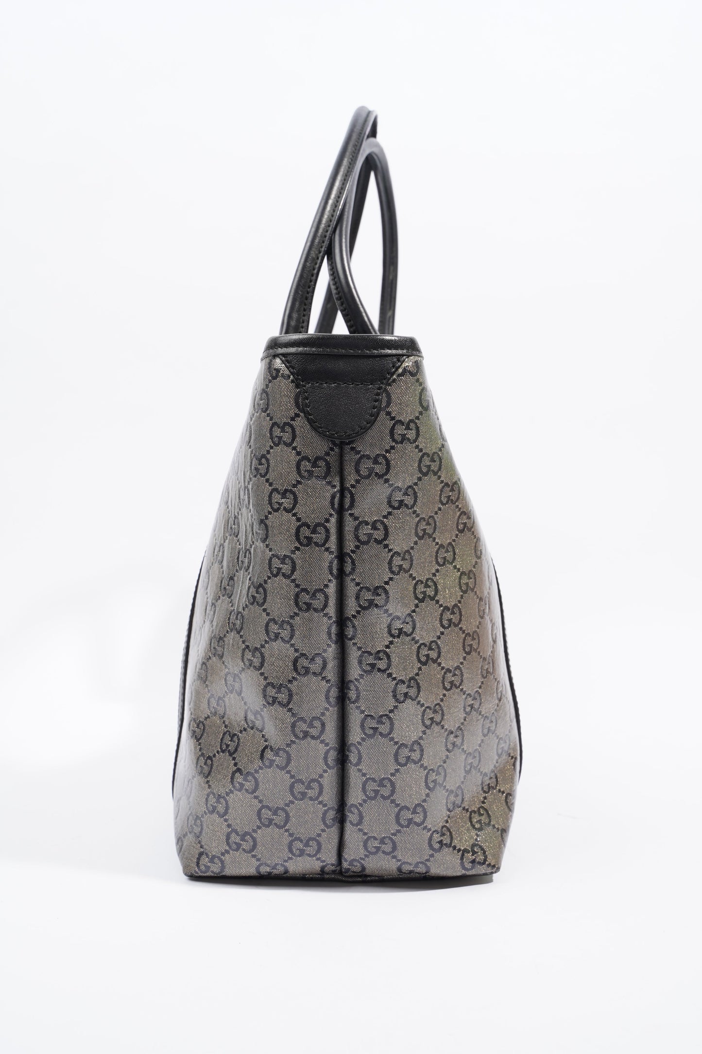 Gucci Tote Bag Metalic Supreme Print / Navy Coated Canvas