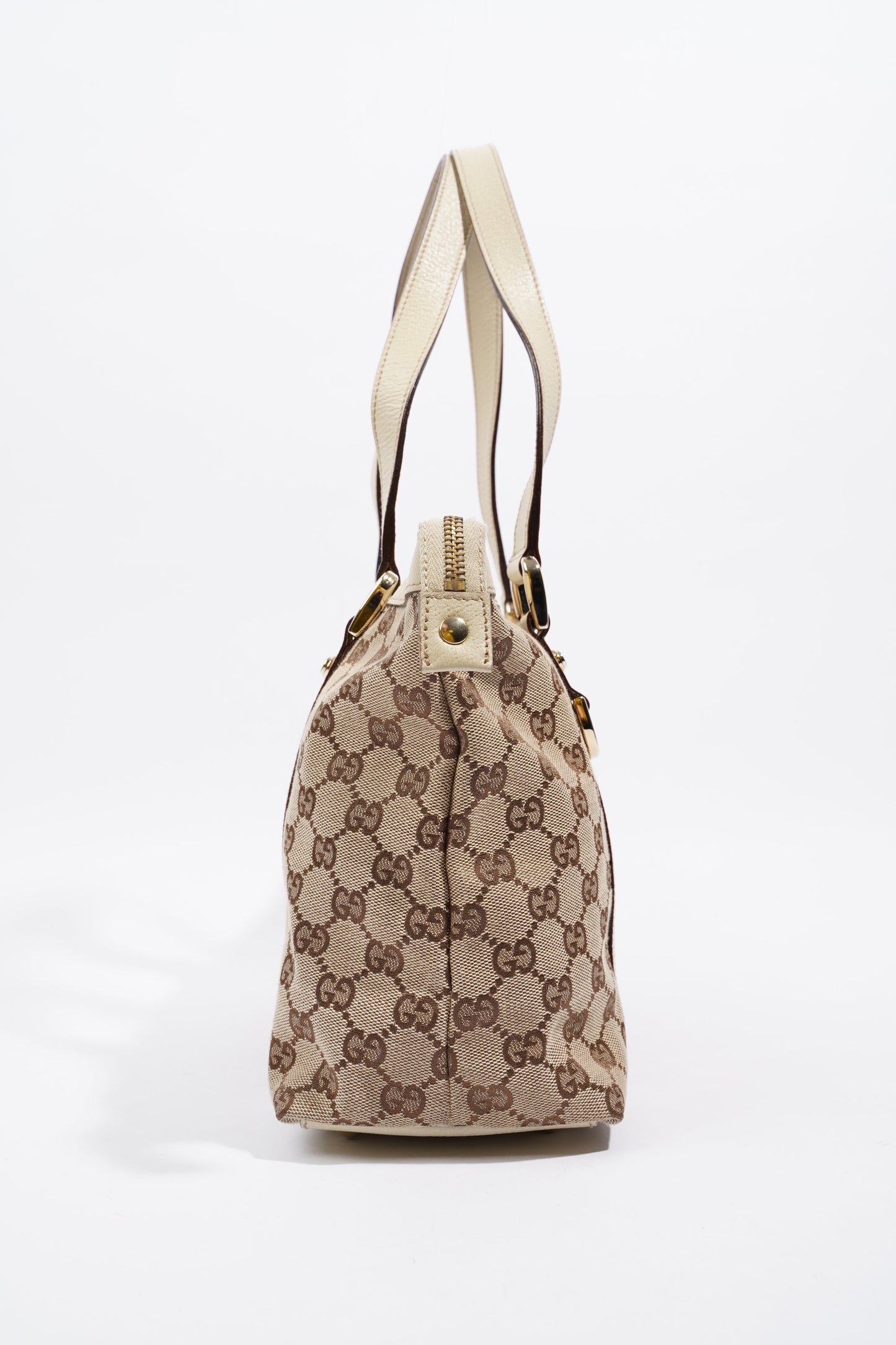 Gucci Abbey Shoulder Bag Supreme Print / White Canvas Small