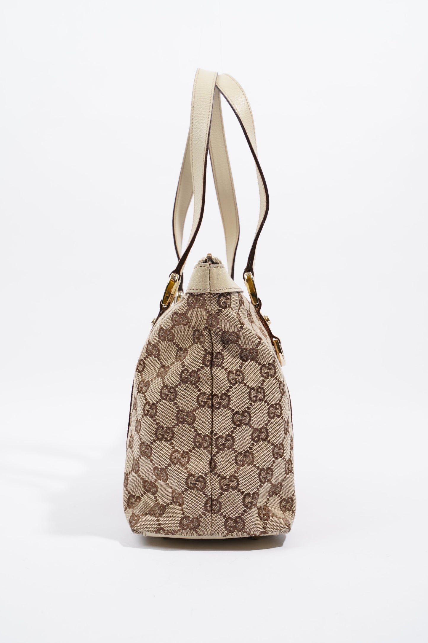 Gucci Abbey Shoulder Bag Supreme Print / White Canvas Small