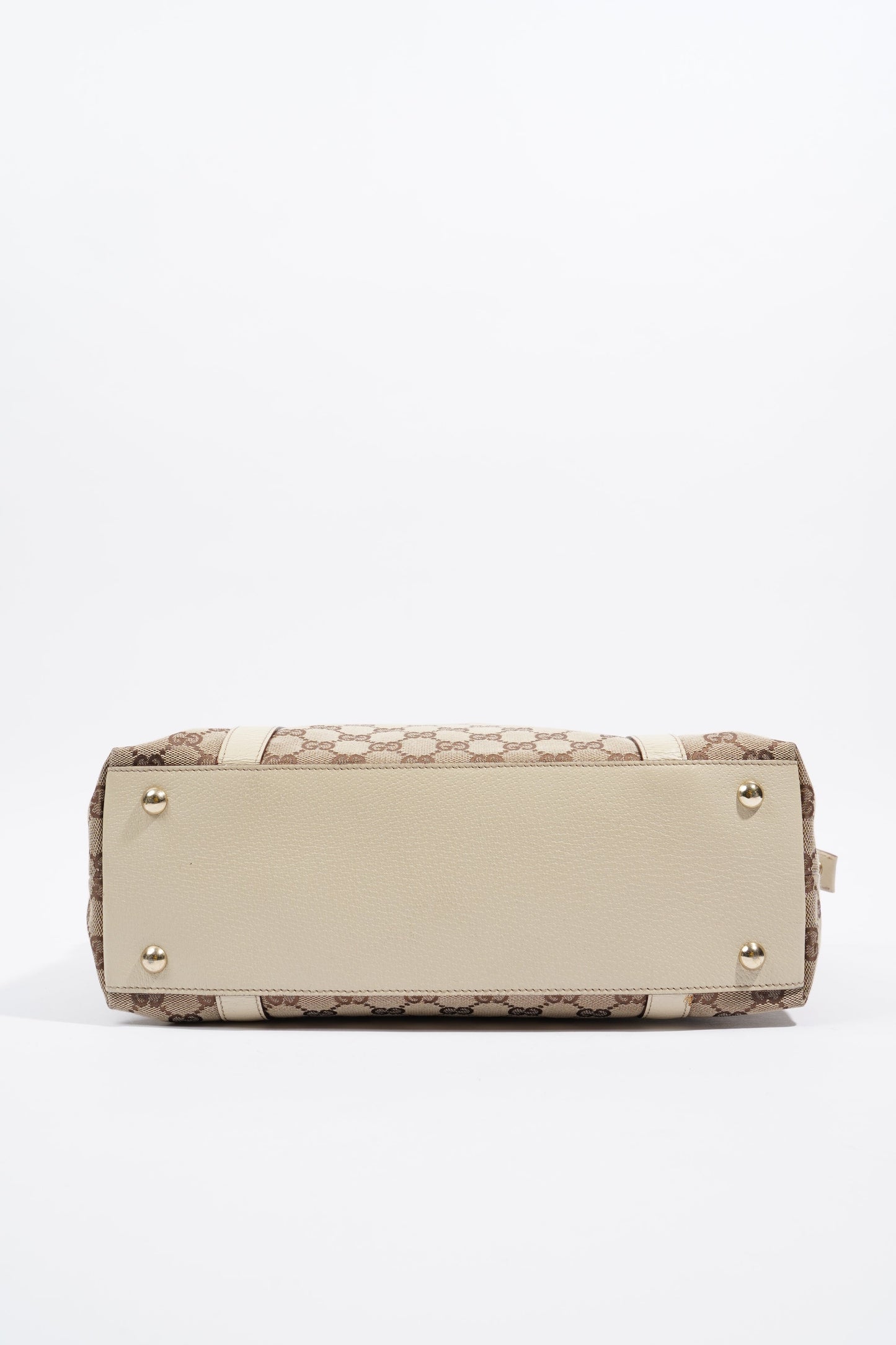Gucci Abbey Shoulder Bag Supreme Print / White Canvas Small