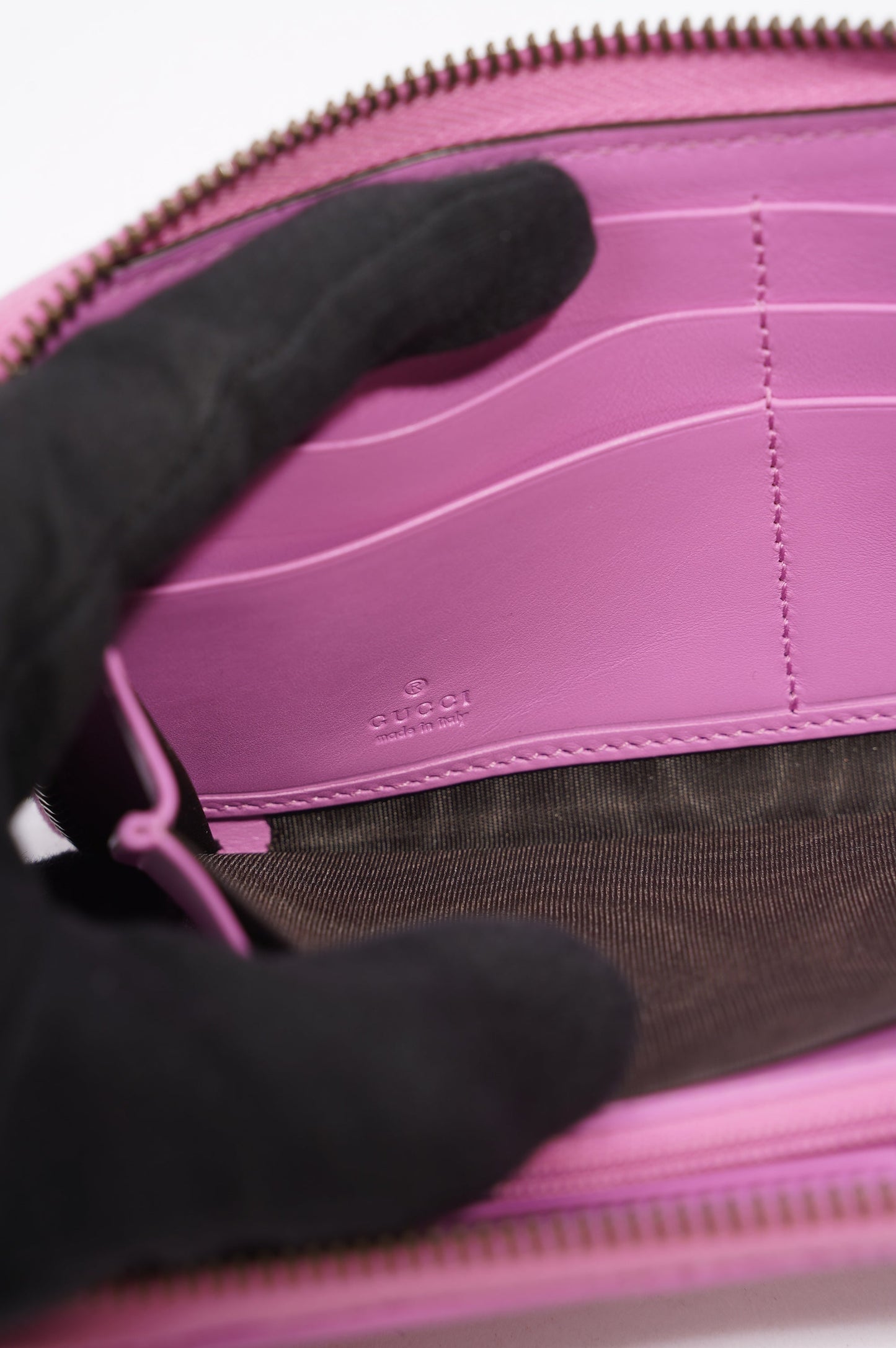 Gucci Marmont Wallet Pink Leather