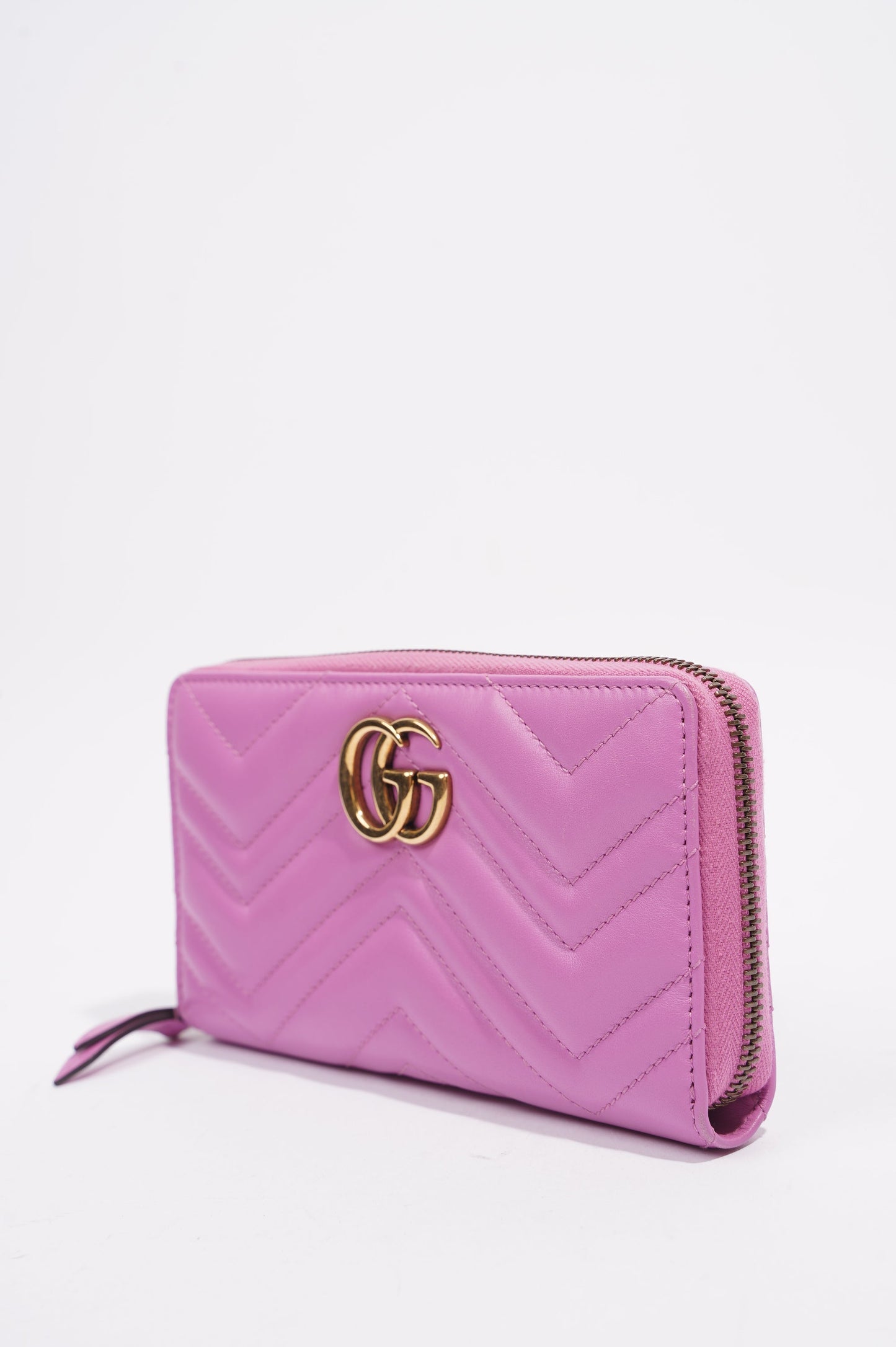 Gucci Marmont Wallet Pink Leather