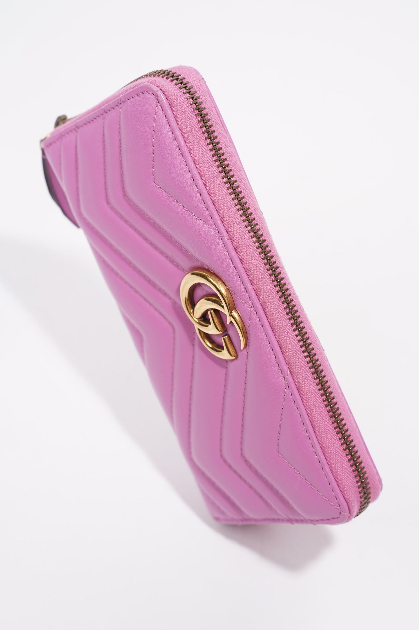 Gucci Marmont Wallet Pink Leather