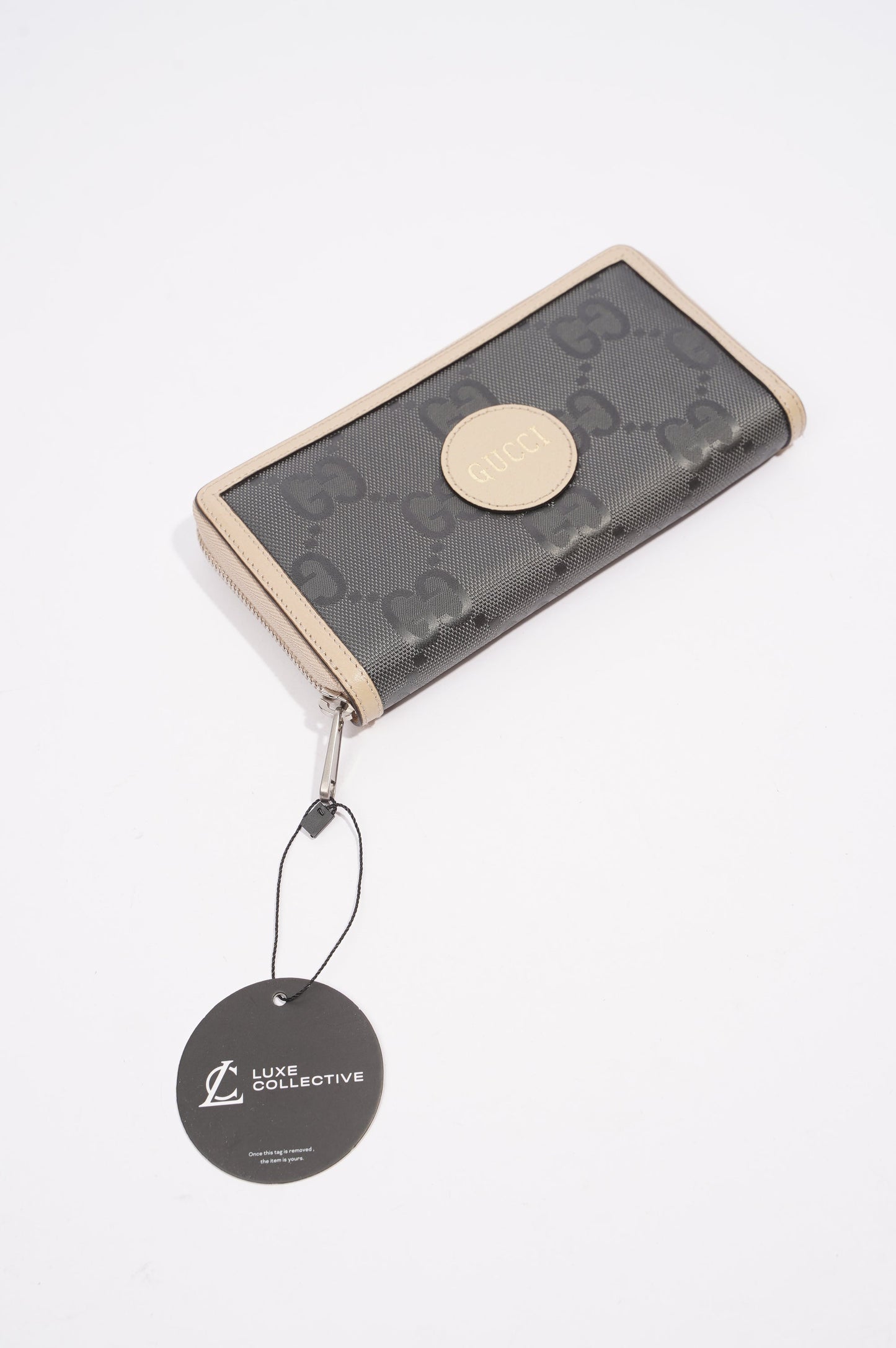 Gucci Off The Grid Long Wallet Black / Beige Canvas