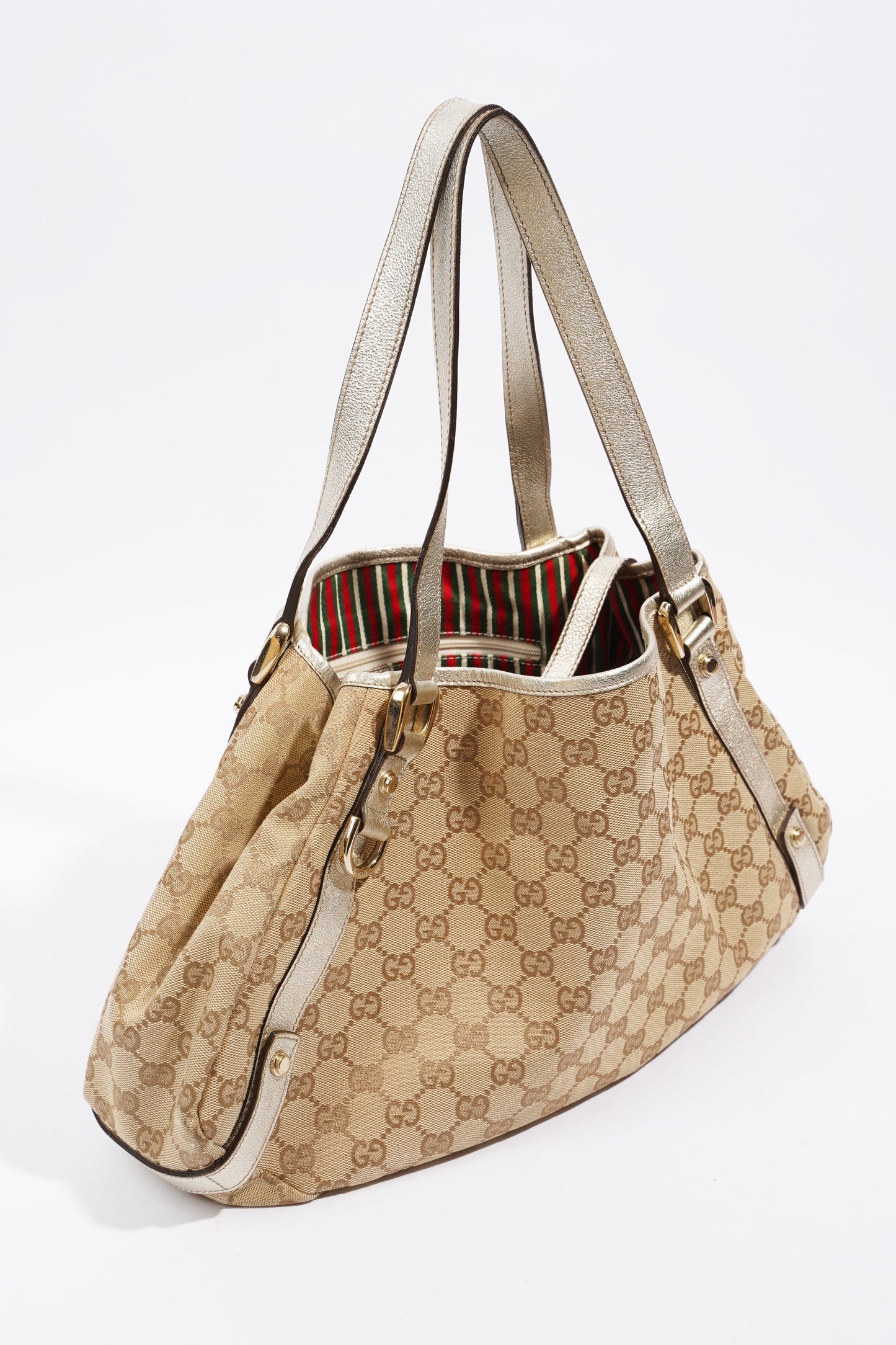 Gucci Tote Bag Supreme Print / Silver Canvas
