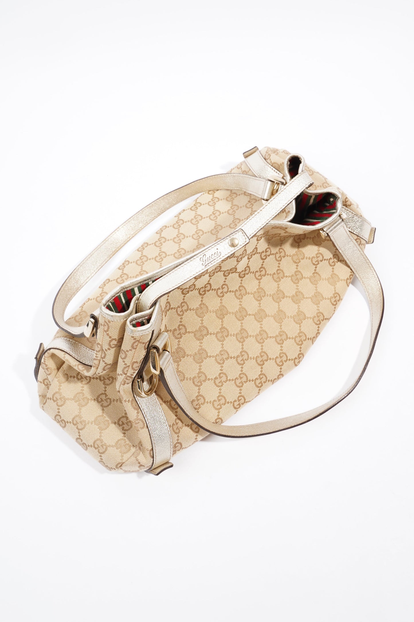 Gucci Tote Bag Supreme Print / Silver Canvas